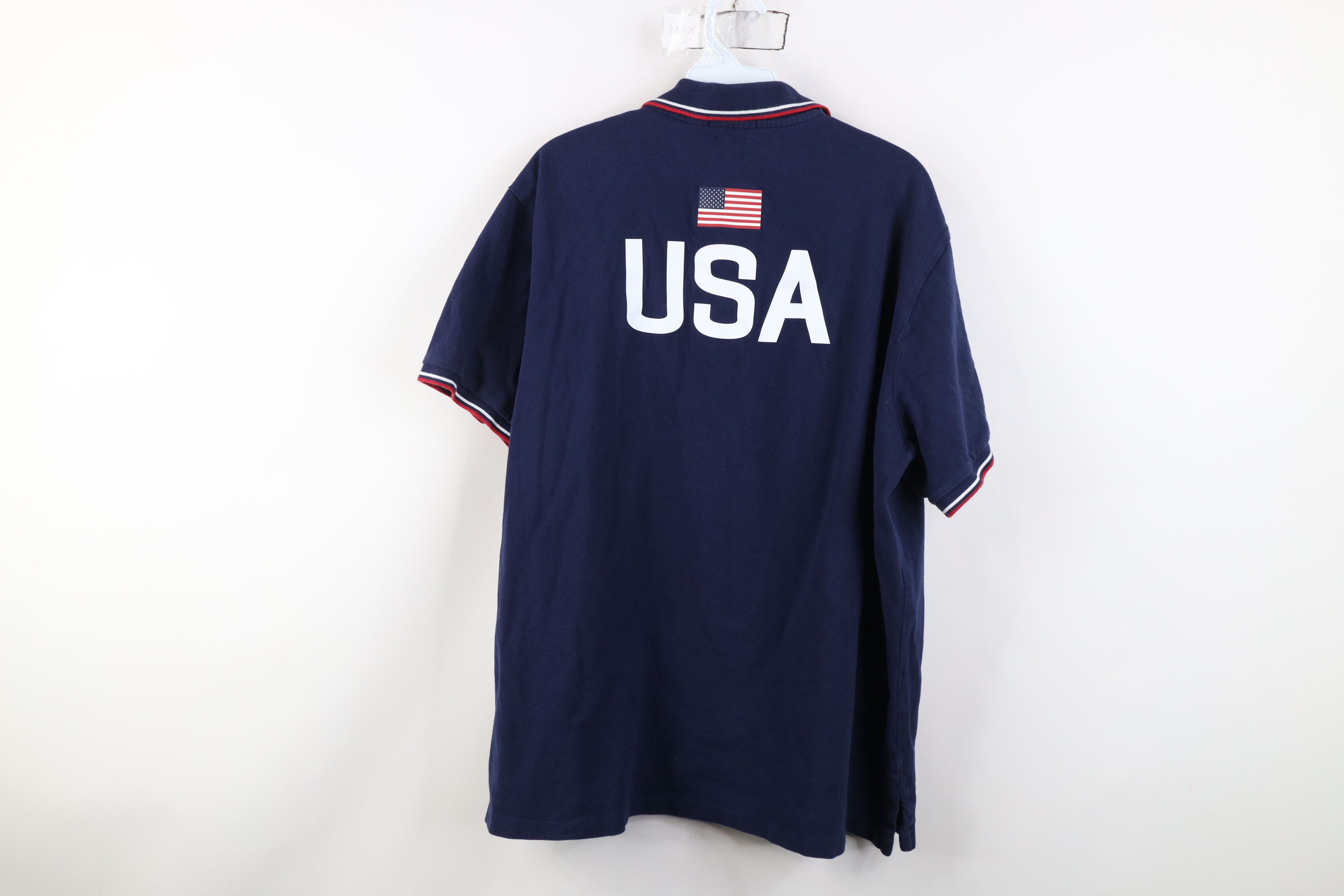 Ralph Lauren Ralph Lauren Distressed 2016 Olympics Rio Brazil Polo Shirt Size US XXL / EU 58 / 5 - 13 Thumbnail
