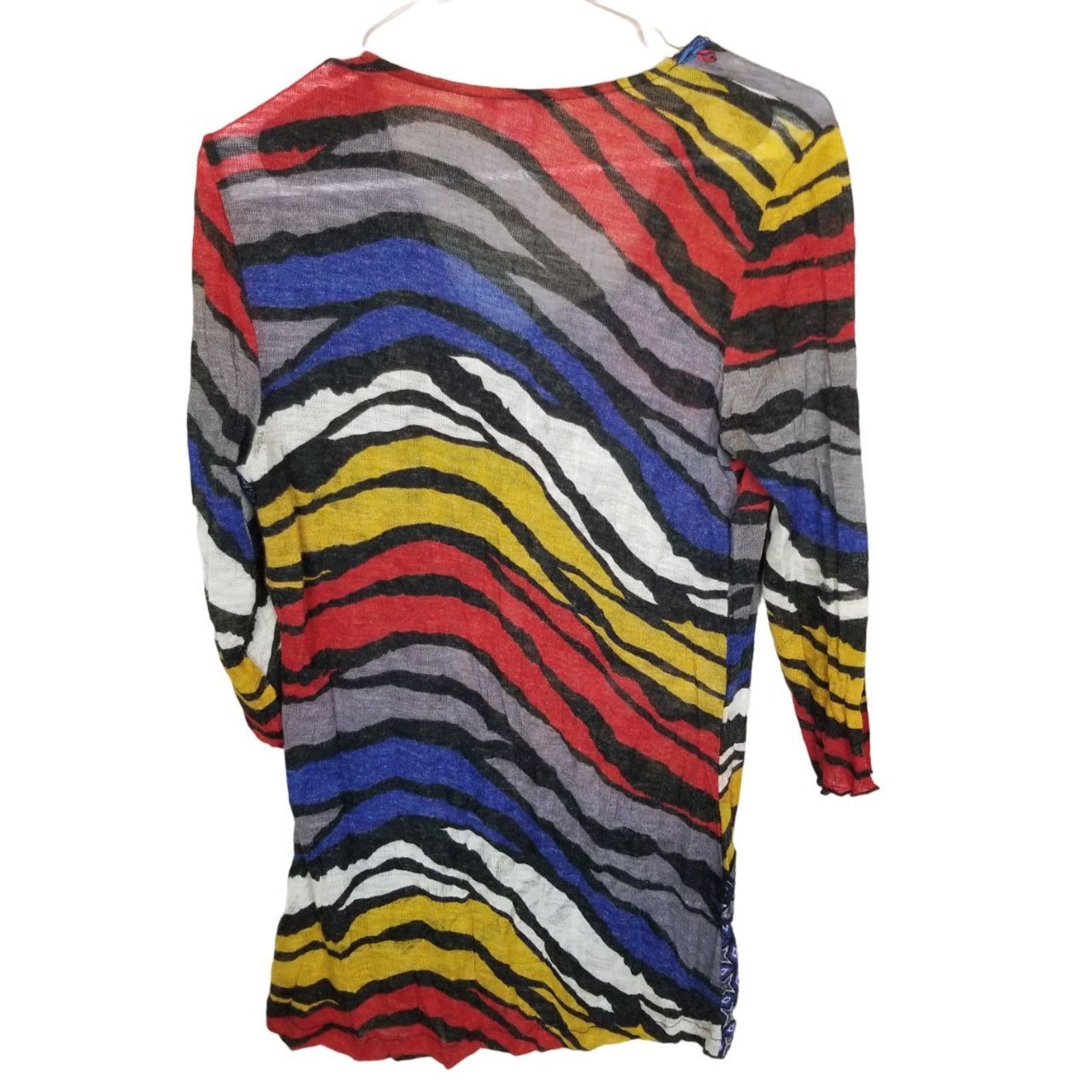 Alberto Alberto Makal Y2K Artsy Knit Art To Wear Abstract Geometric Size L / US 10 / IT 46 - 7 Thumbnail