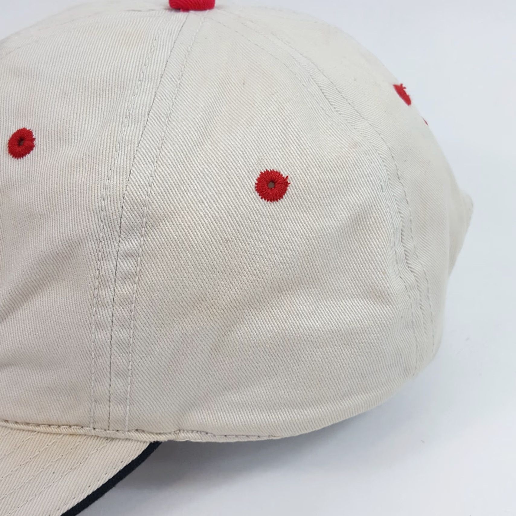 Vintage VINTAGE Coca-Cola Racing NASCAR Team Adjustable Baseball Cap Hat OSFA Beige Retro 90s Mens Size ONE SIZE - 5 Thumbnail