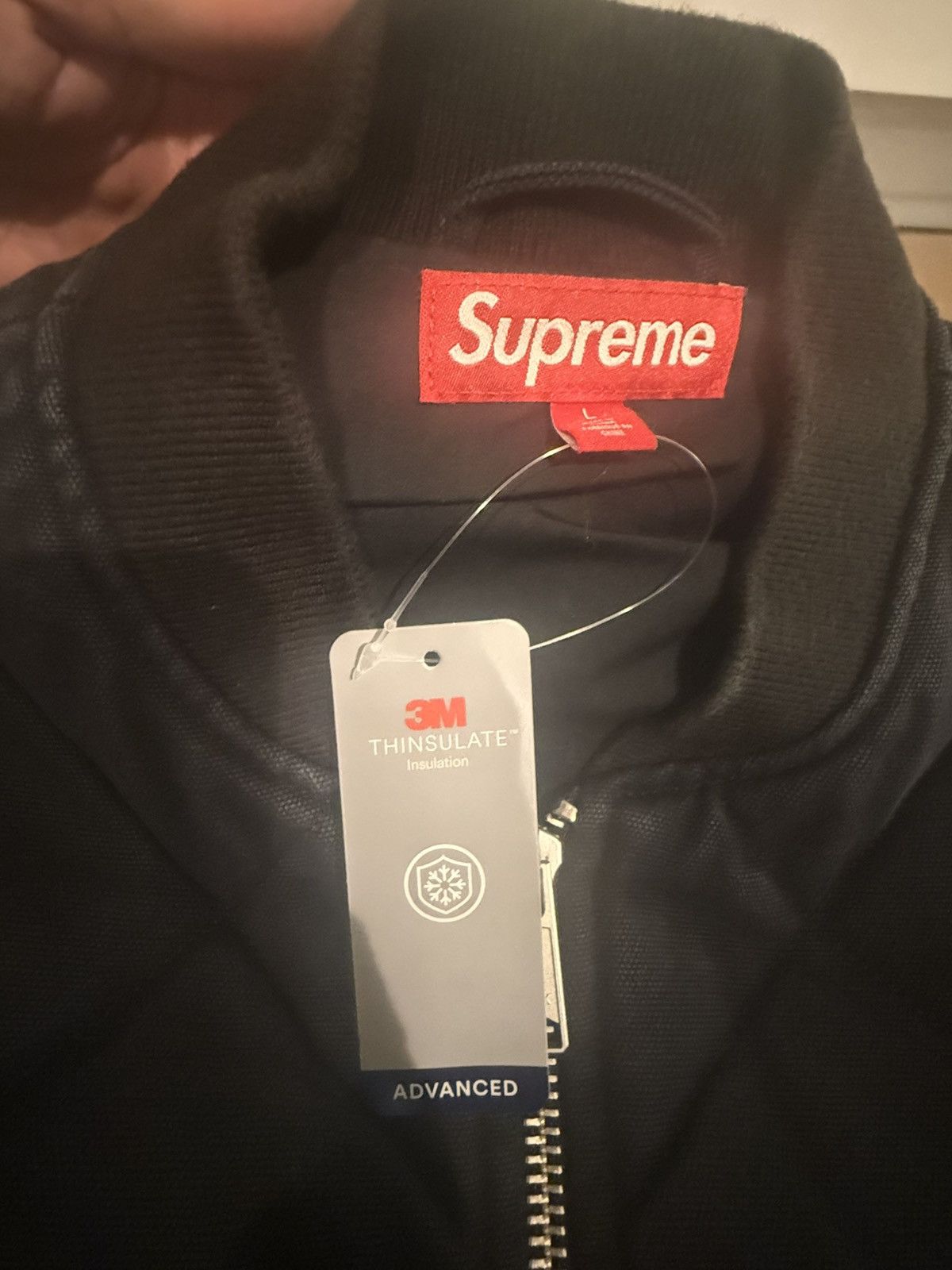Supreme SUPREME Zip-Off Sleeve Quilted Bomber Jacket Size: L Black Size US L / EU 52-54 / 3 - 11 Thumbnail
