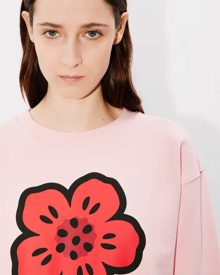 Kenzo o1s22i1n0125 Boke Flower Crewneck Sweatshirt in Pink Size L / US 10 / IT 46 - 6 Thumbnail