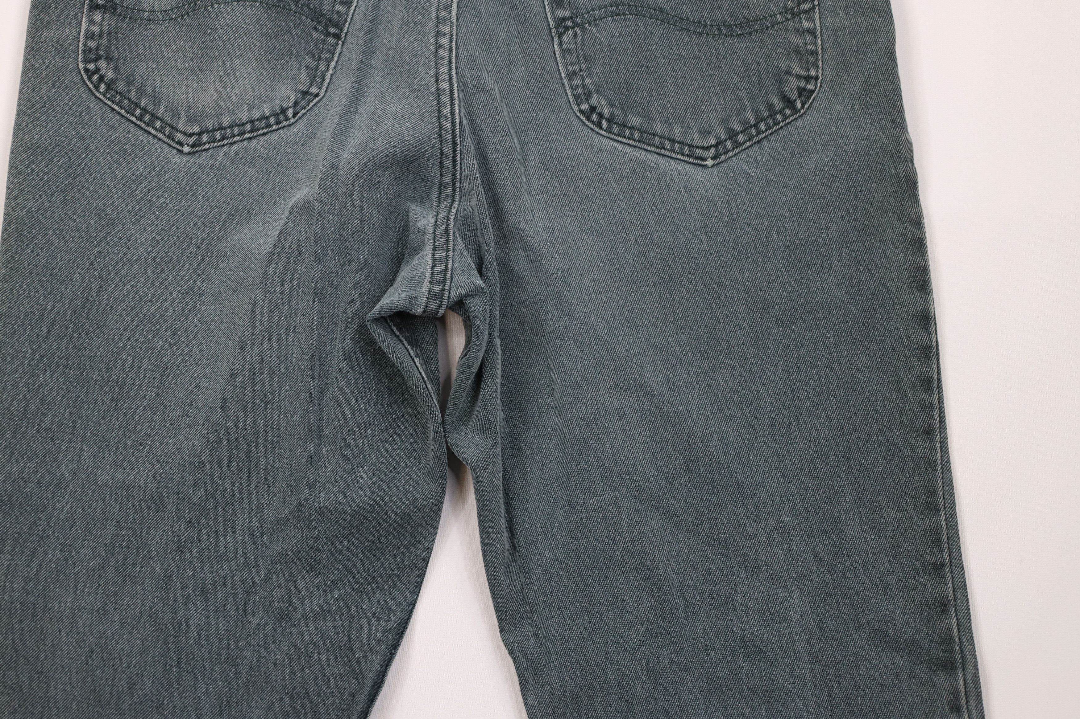 Lee Vintage 90s Lee Straight Leg Denim Jeans Green Cotton USA Size US 38 / EU 54 - 11 Thumbnail