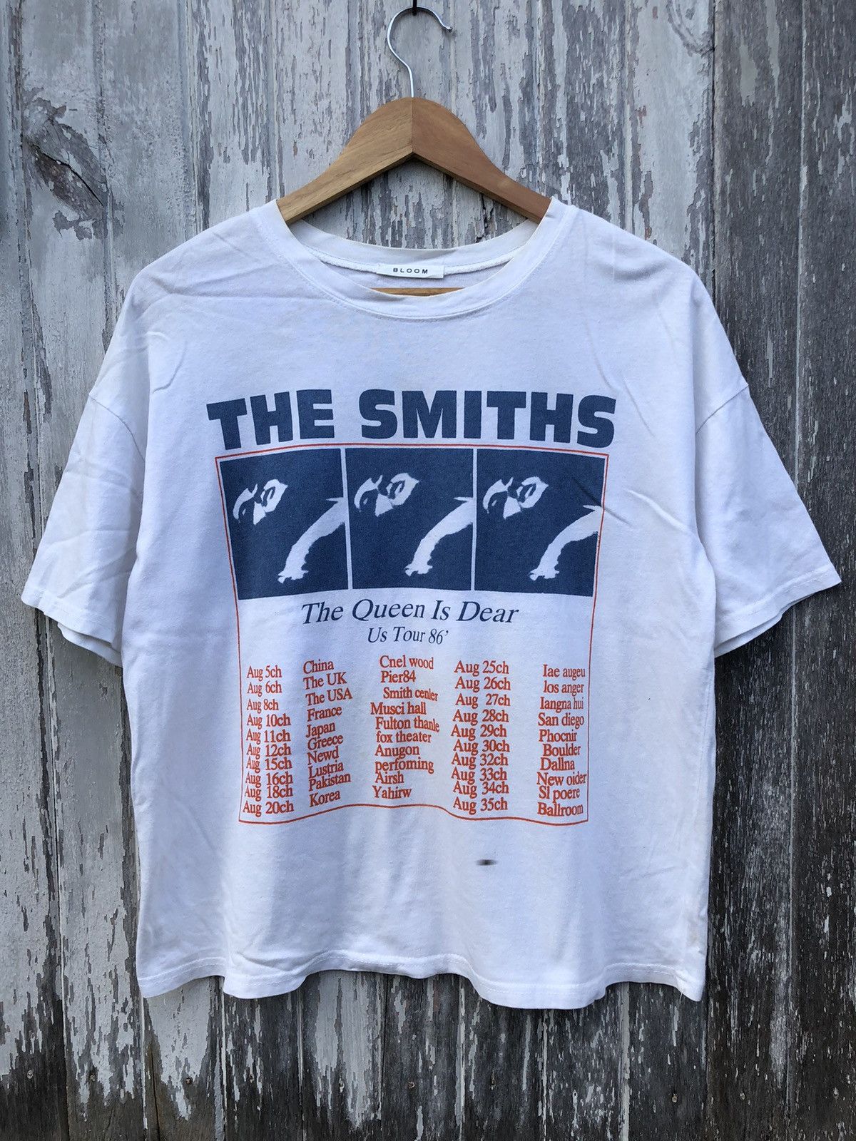Band Tees Parody Band The Smiths The Queen Is Dear Tour 86 Boxy Tee Size US L / EU 52-54 / 3 - 1 Thumbnail
