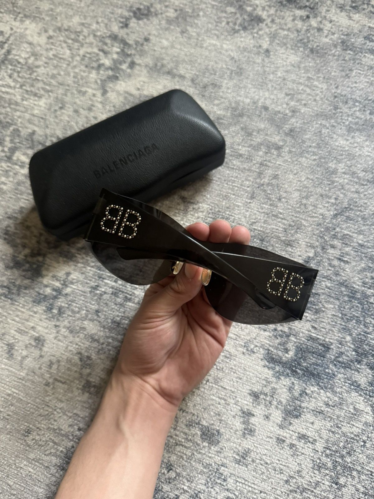 Balenciaga 68MM Shield Sunglasses Size ONE SIZE - 3 Thumbnail