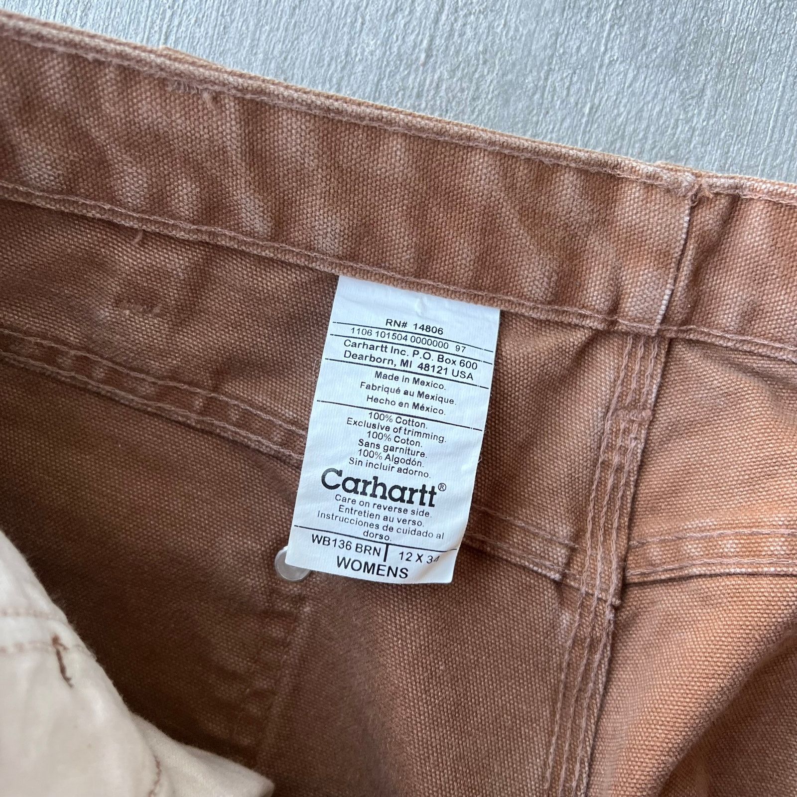 Carhartt × Vintage Carhartt brown WOMENS double knee work wear carpenter pants Size US 31 - 4 Thumbnail