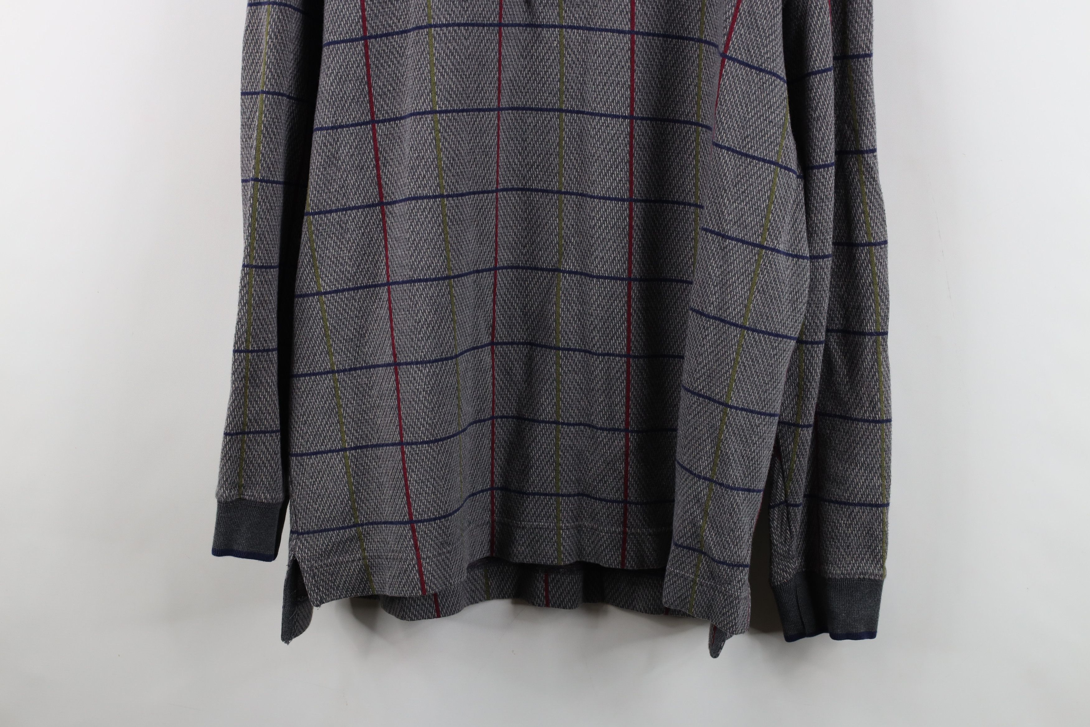 Vintage Vintage 90s Streetwear Knit Long Sleeve Rugby Polo Shirt Size US XL / EU 56 / 4 - 3 Thumbnail