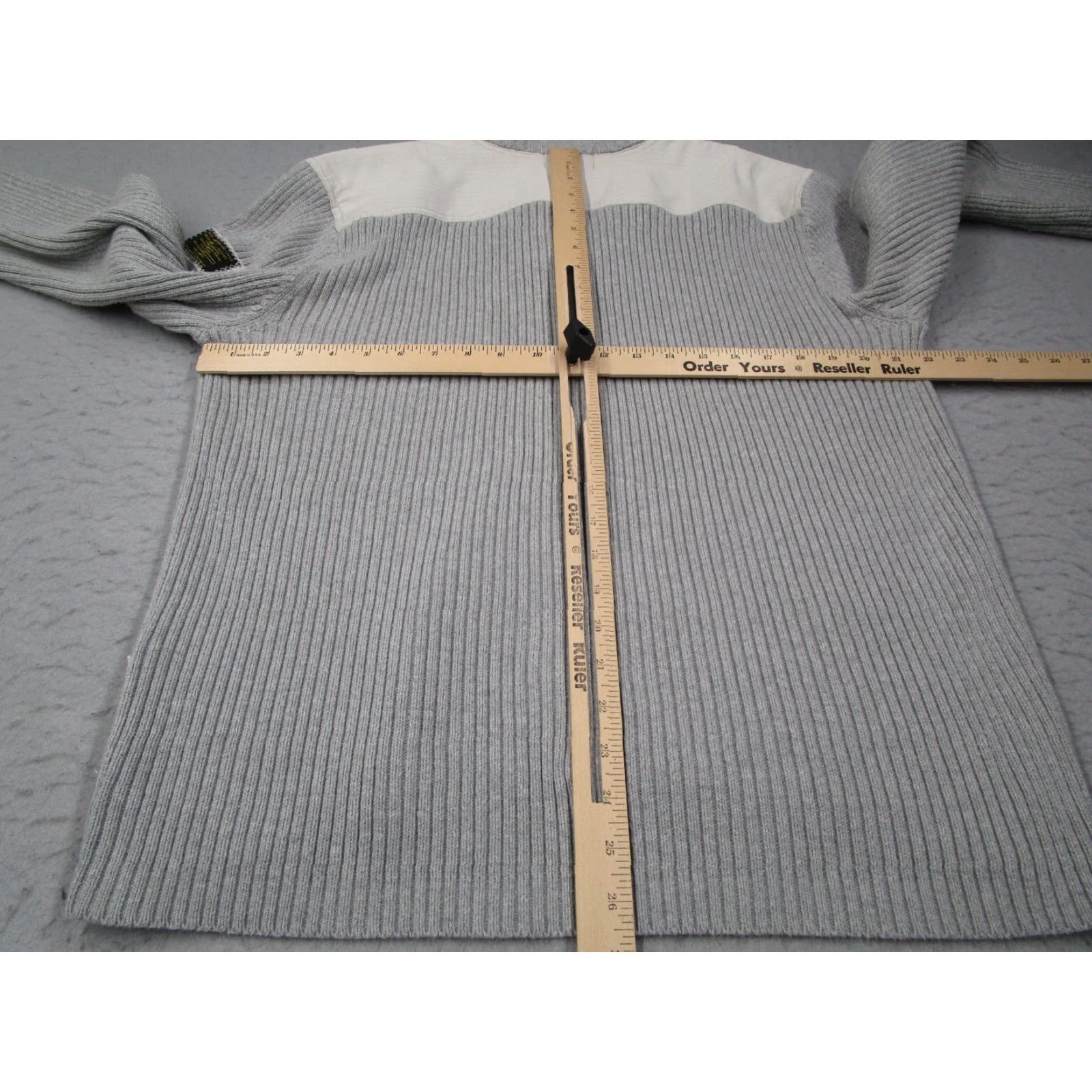 Polo Ralph Lauren VINTAGE Polo Ralph Lauren Sweater Mens XL Gray 1/4 Zip Pullover Knit All Seasons Casual Fashion Size US XL / EU 56 / 4 - 7 Thumbnail