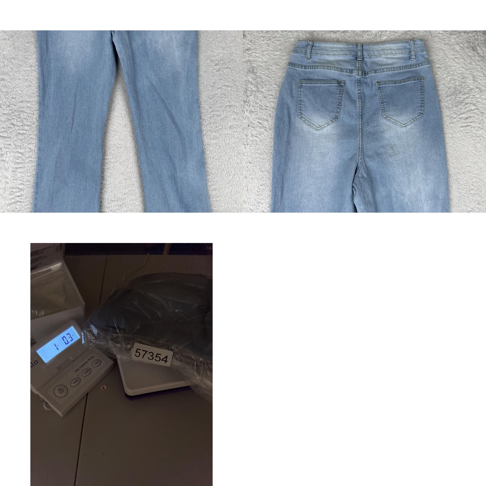 Boohoo Boohoo Jeans Women Flare High Rise Regular 8 Light Blue Denim 26x31 Regular Fit 5-Pocket Zipper Button 31 Inseam Size 30" / US 8 / IT 44 - 10 Thumbnail