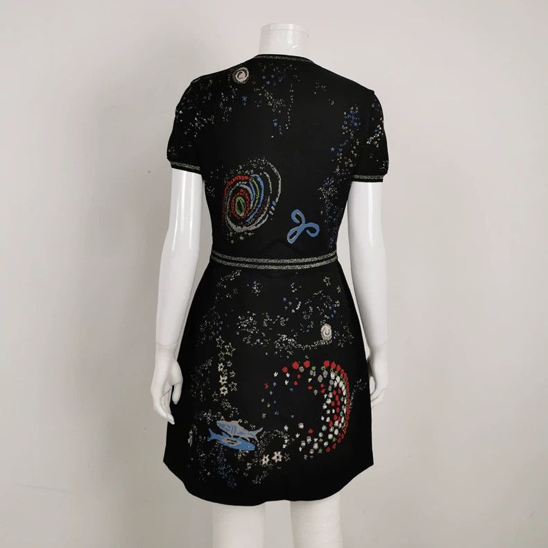 Valentino Valentino Contrasting crew neck dress Size M / US 6-8 / IT 42-44 - 2 Thumbnail