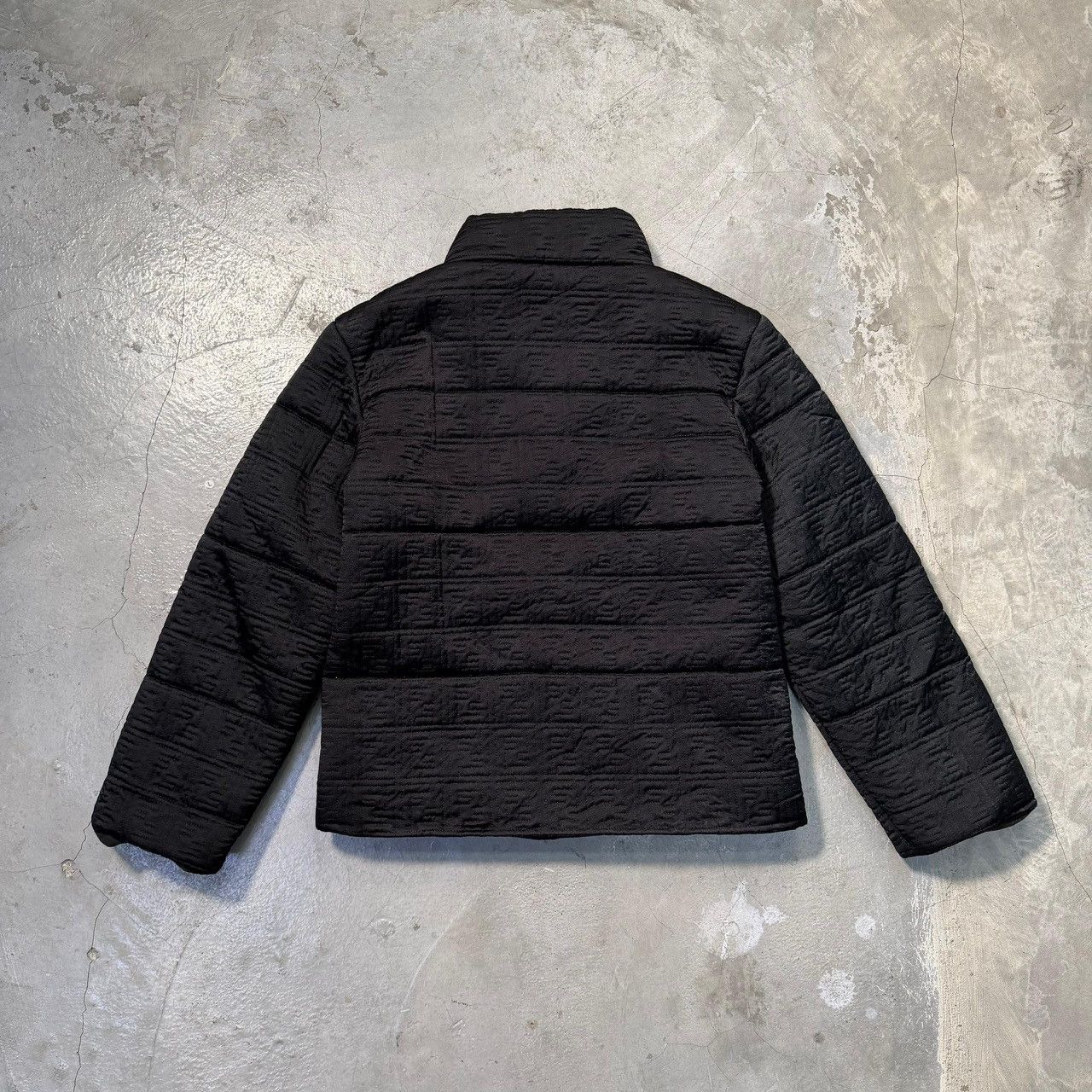 Fendi Vintage FENDI FF Monogram Quilted Puffer Jacket Black Size XS / US 0-2 / IT 36-38 - 2 Thumbnail
