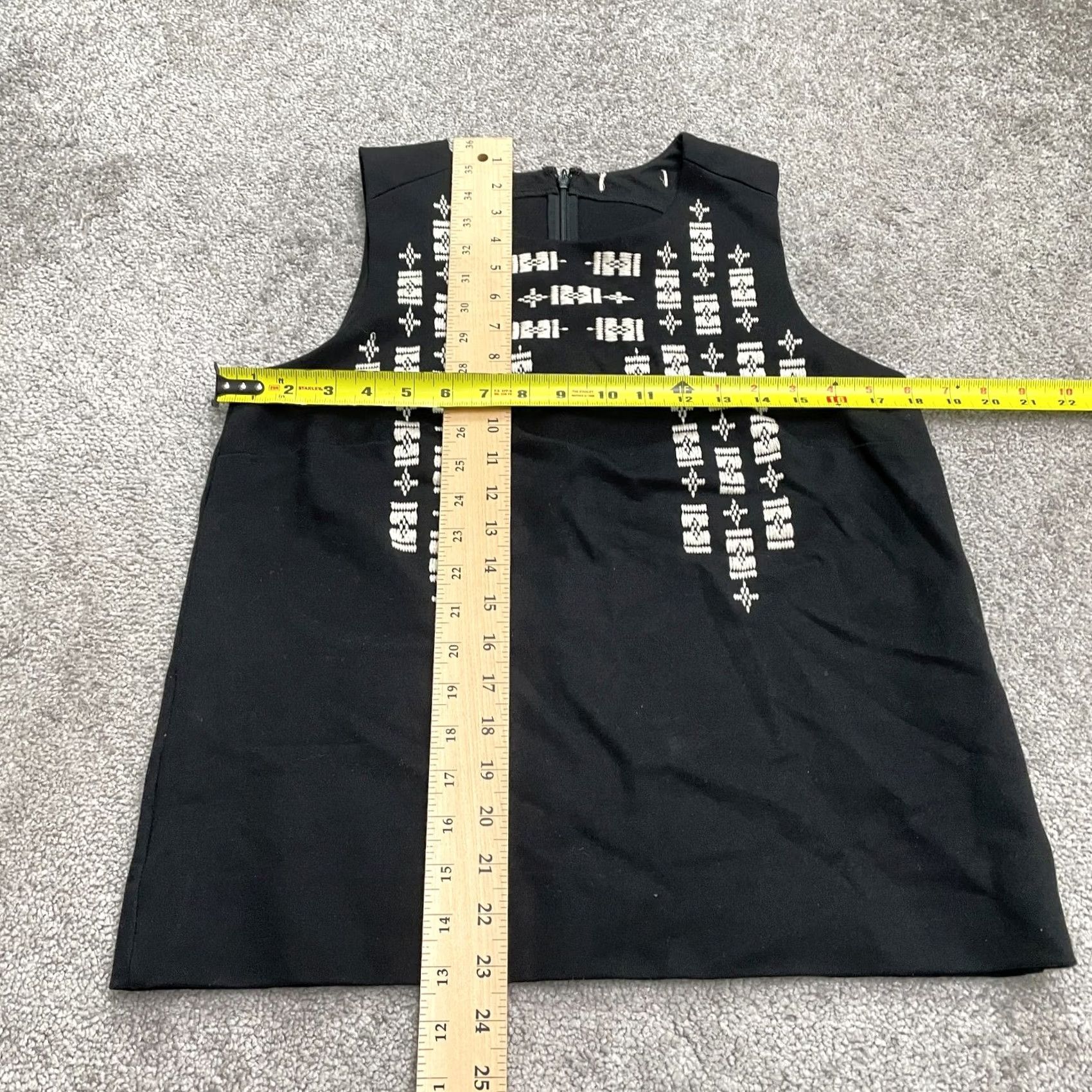 Madewell Madewell Tank Top Womens Medium Black Sleeveless Knit Embroidered Casual Size M / US 6-8 / IT 42-44 - 7 Thumbnail