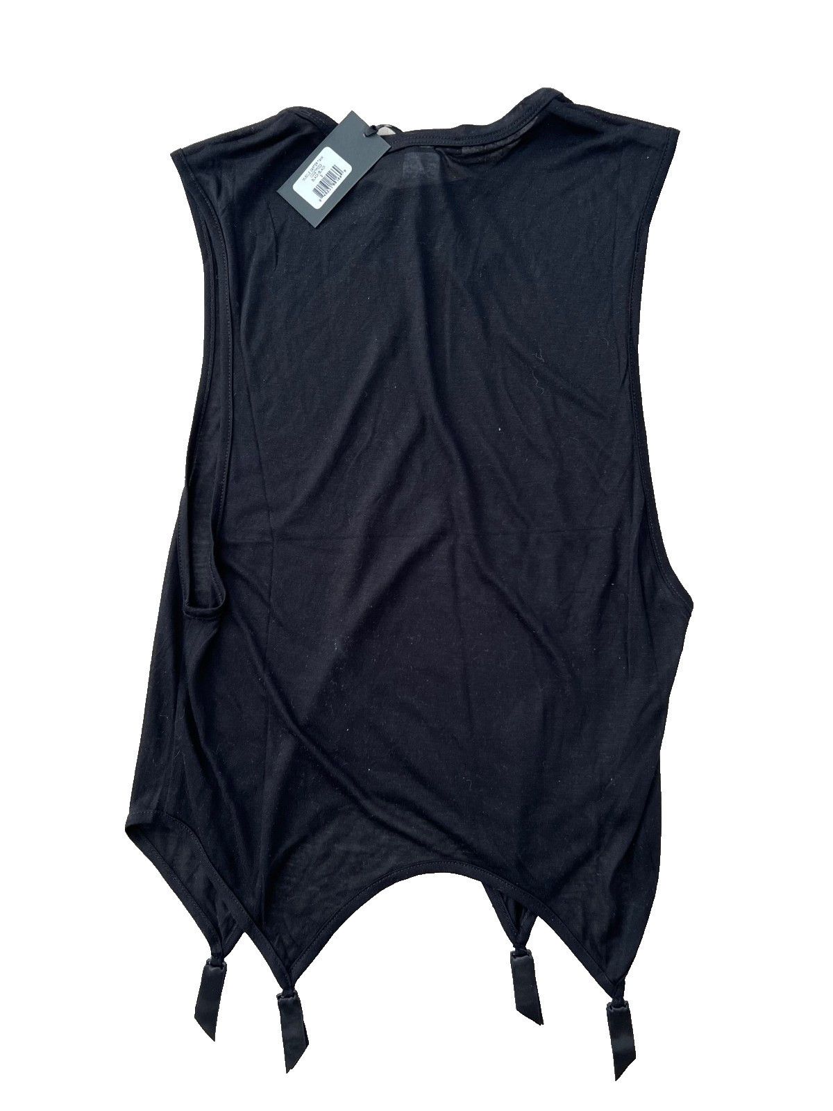 KIKI DE MONTPARNASSE *** KIKI DE MONTPARNASSE Muscle Garter Tank Black ( M ) Size M / US 6-8 / IT 42-44 - 3 Thumbnail