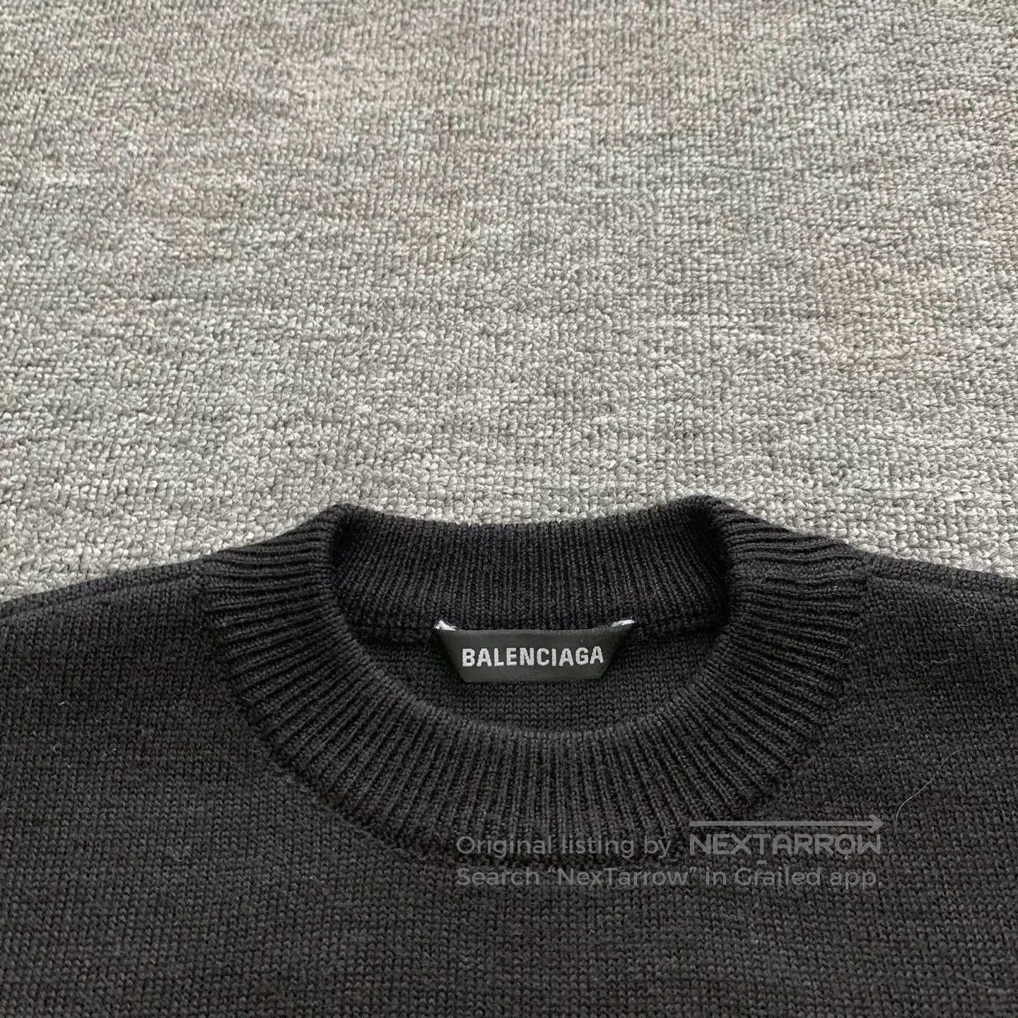 Balenciaga Balenciaga Multi-Language Black Sweater XS. Size US XS / EU 42 / 0 - 5 Thumbnail