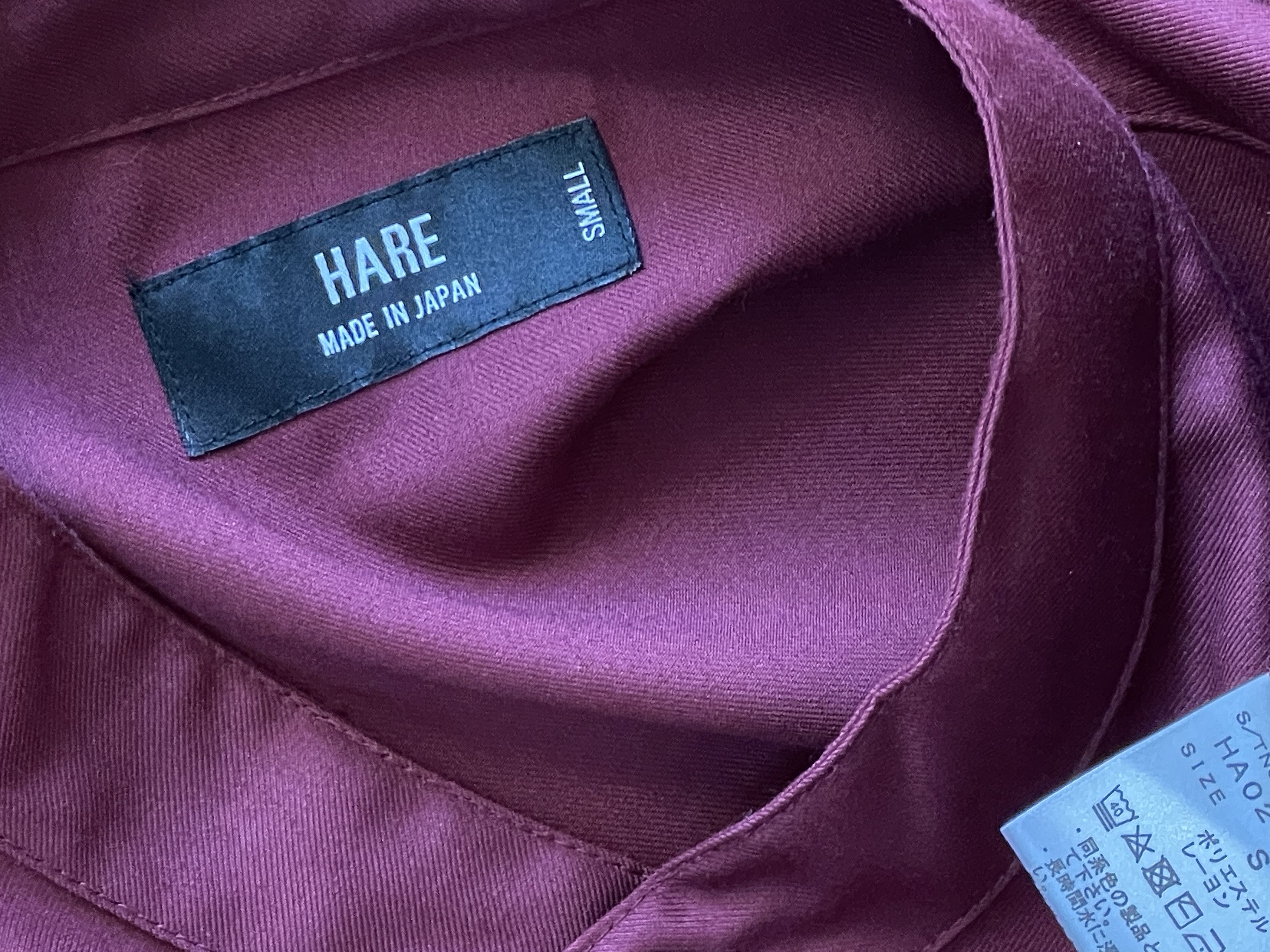 HARE × Japanese Brand Hare Japanese Brand Stand Collar Shirt Size US S / EU 44-46 / 1 - 6 Thumbnail