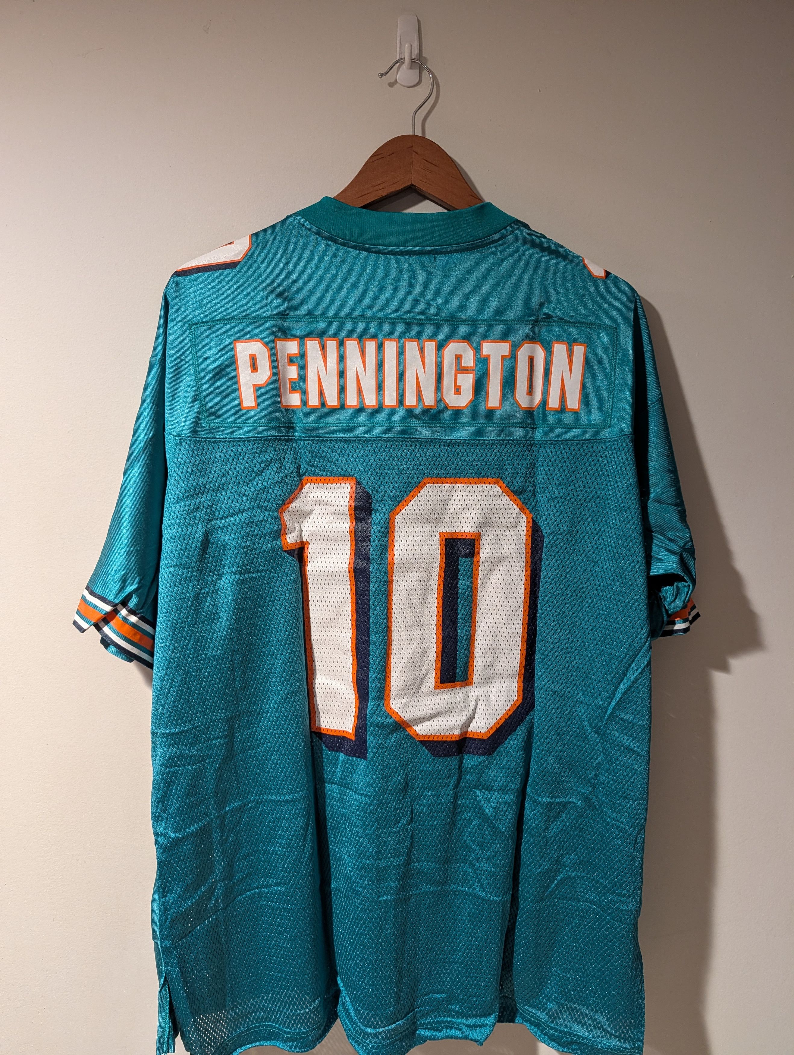 NFL Reebok NFL Equipment Chad Pennington Miami Dolphins Jersey Size US L / EU 52-54 / 3 - 1 Thumbnail