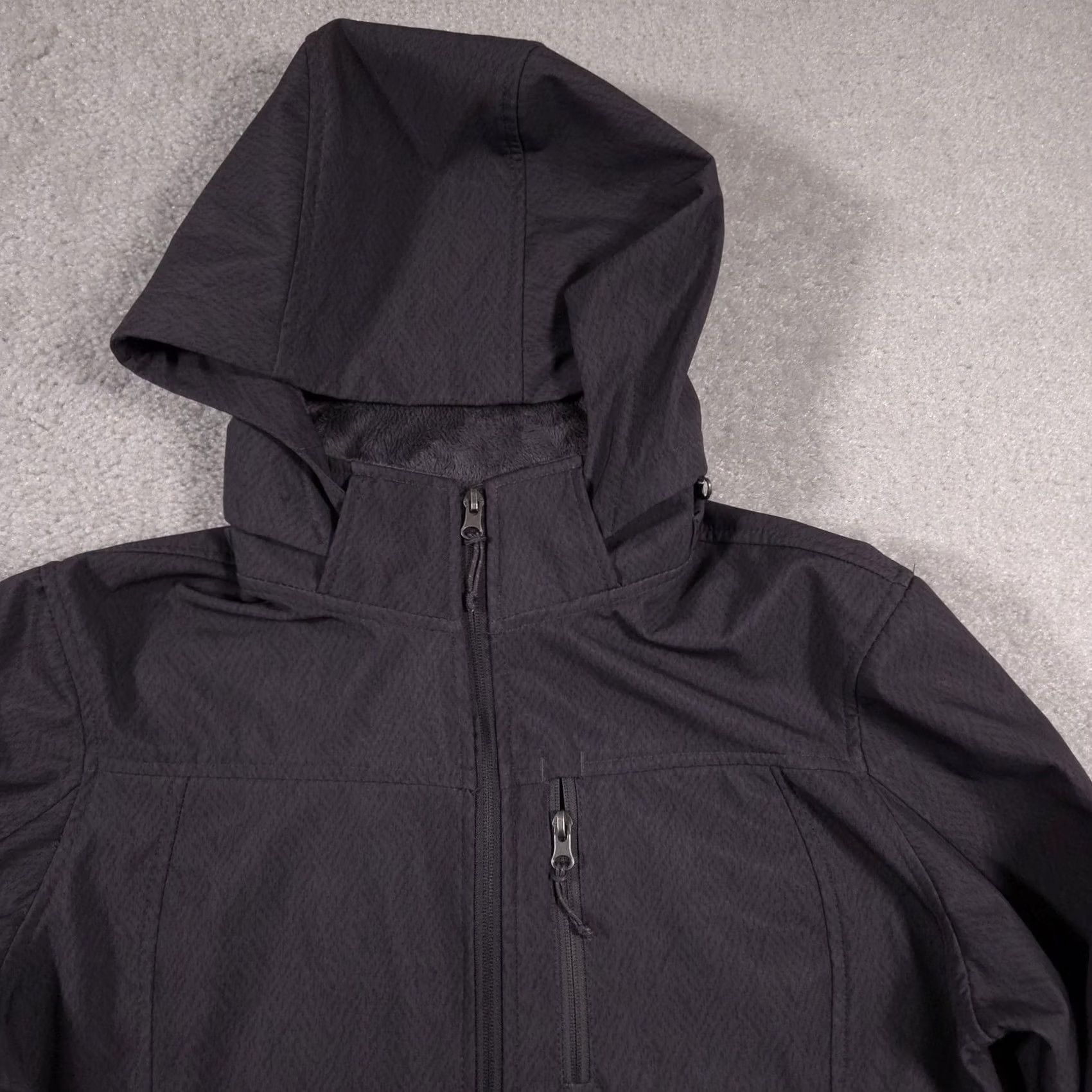 Free Country VINTAGE? No. Free Country Jacket Womens L Gray Softshell Hooded Faux Fur Lined Full Zip Size L / US 10 / IT 46 - 3 Thumbnail