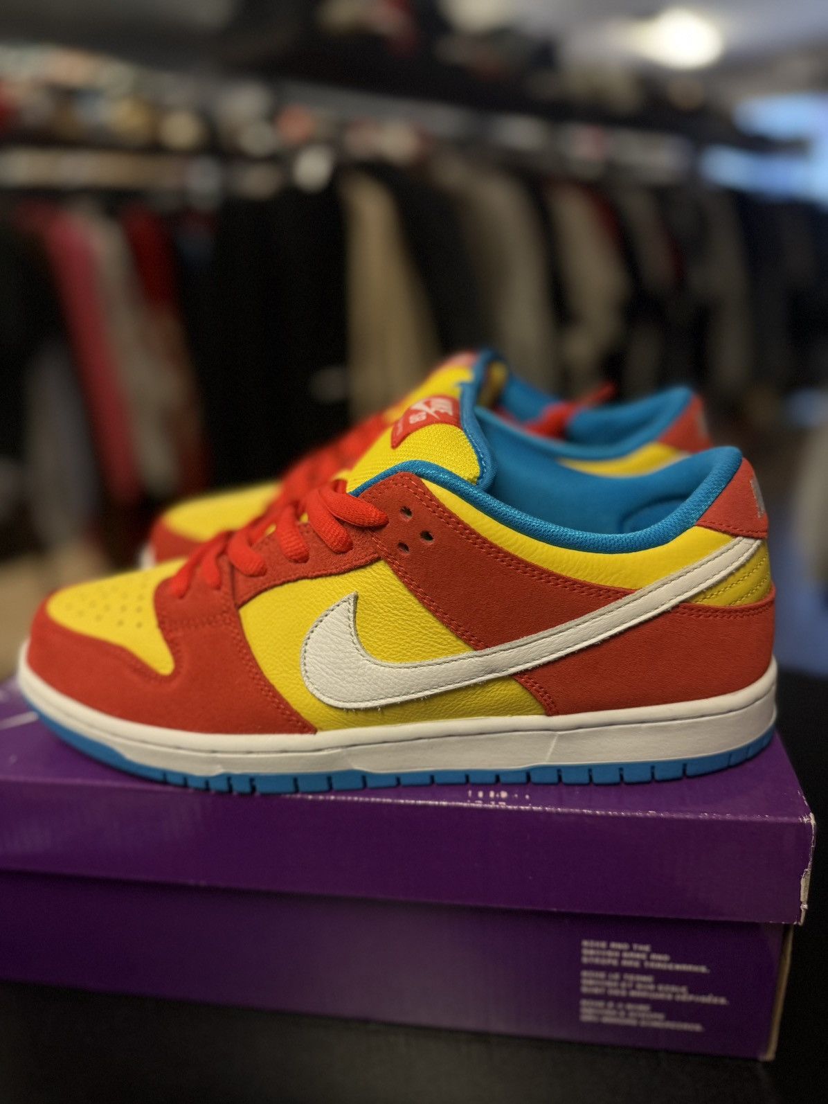Nike Nike Dunk Low SB Bart Size 10.5 (BQ6817-602) 🧼 Size US 10.5 / EU 43-44 - 5 Thumbnail