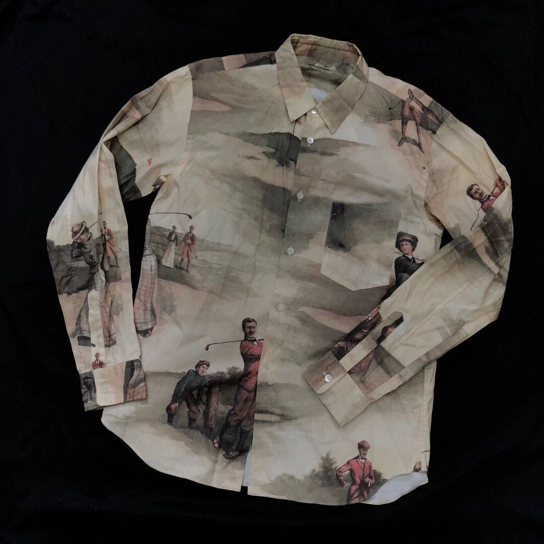 Comme des Garcons CDG 16SS 18thC British Art LS Golf Shirt S MINT Size US S / EU 44-46 / 1 - 5 Thumbnail