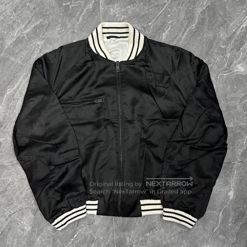 Haider Ackermann Haider Ackermann Black Silk Bomber Jacket | Grailed