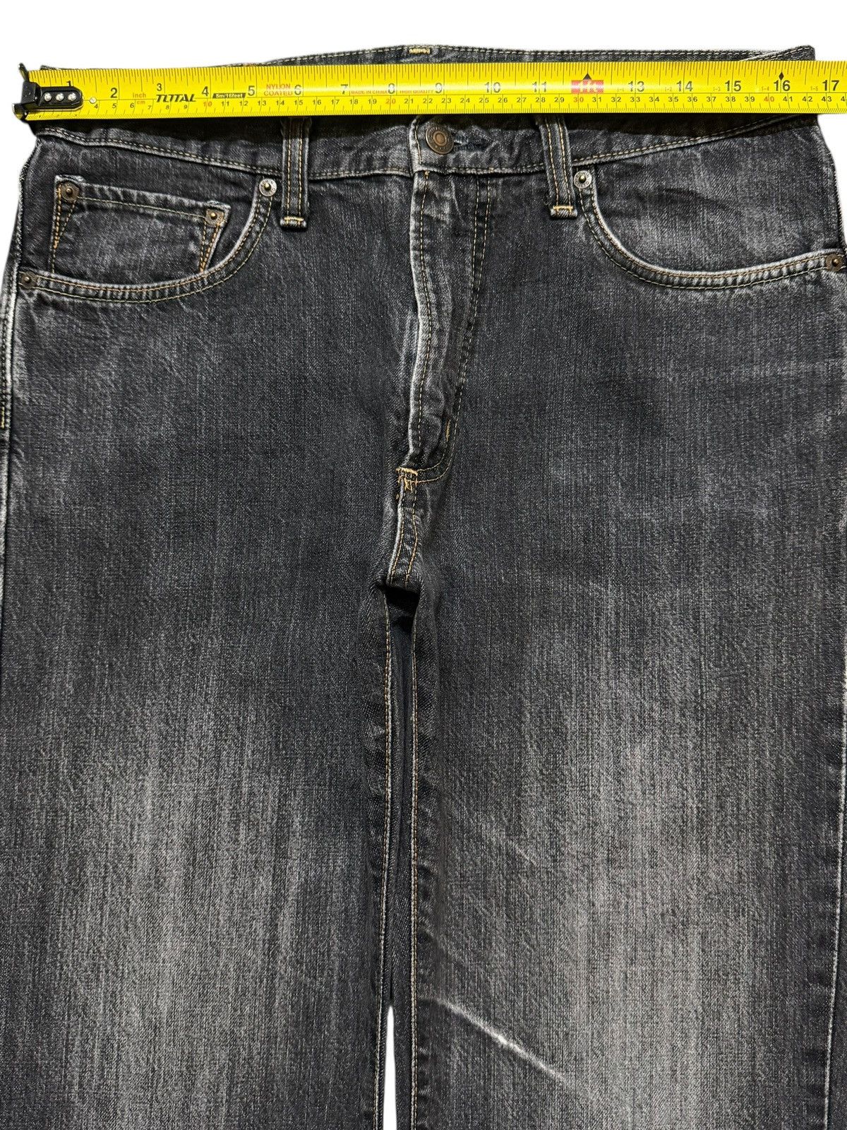 Edwin Vintage 90s Japan Edwin 403 Denim Faded Wash Straight Leg Size US 33 - 9 Thumbnail