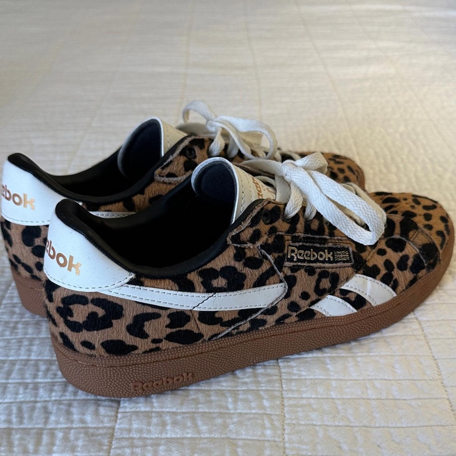 Reebok Reebok Club C Grounds 9.5 Cheetah Print Sneakers EUC Size US 9.5 / IT 39.5 - 5 Thumbnail