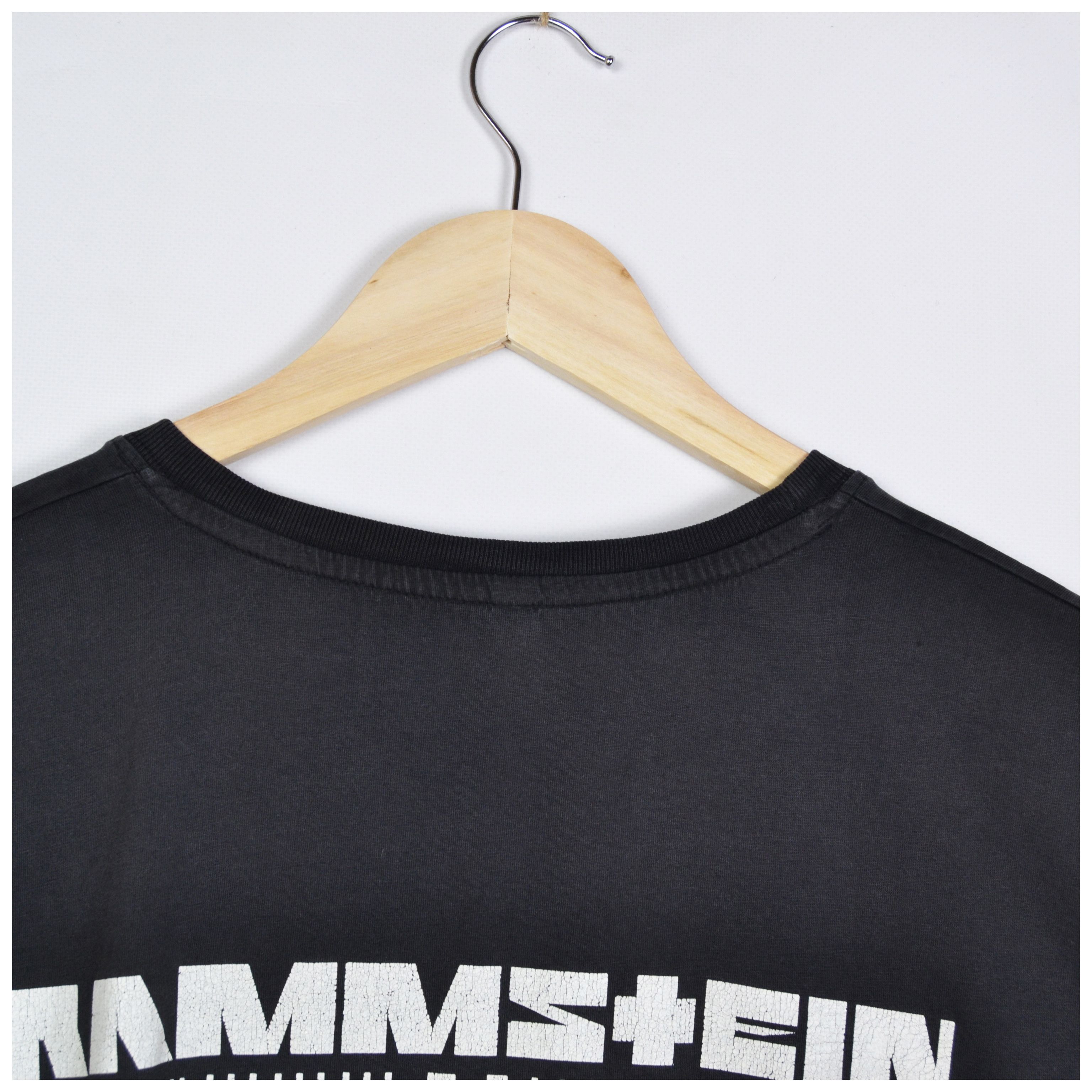 Band Tees Vintage Rammstein T-Shirt In Faded Black Size XL/XXL Size US XXL / EU 58 / 5 - 14 Thumbnail