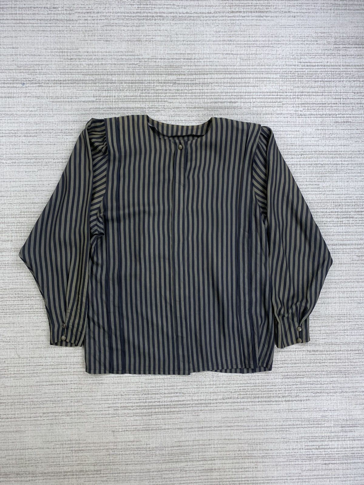 Christian Dior Monsieur × Vintage Vintage Christian Dior Pret-A-Porter Striped Blouse Size M / US 6-8 / IT 42-44 - 1 Thumbnail