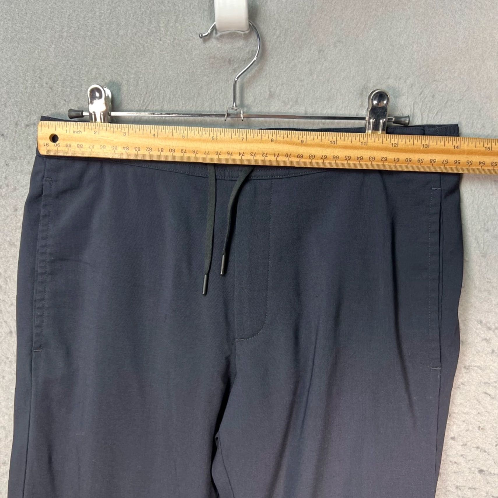 Sandro Sandro Pants WOMENS 38 Black Slim Fit Wool Blend Drawstring Front Flat Waist 27 In Inseam 32 In Chino Tapered Style Size 26" / US 2 / IT 38 - 5 Thumbnail