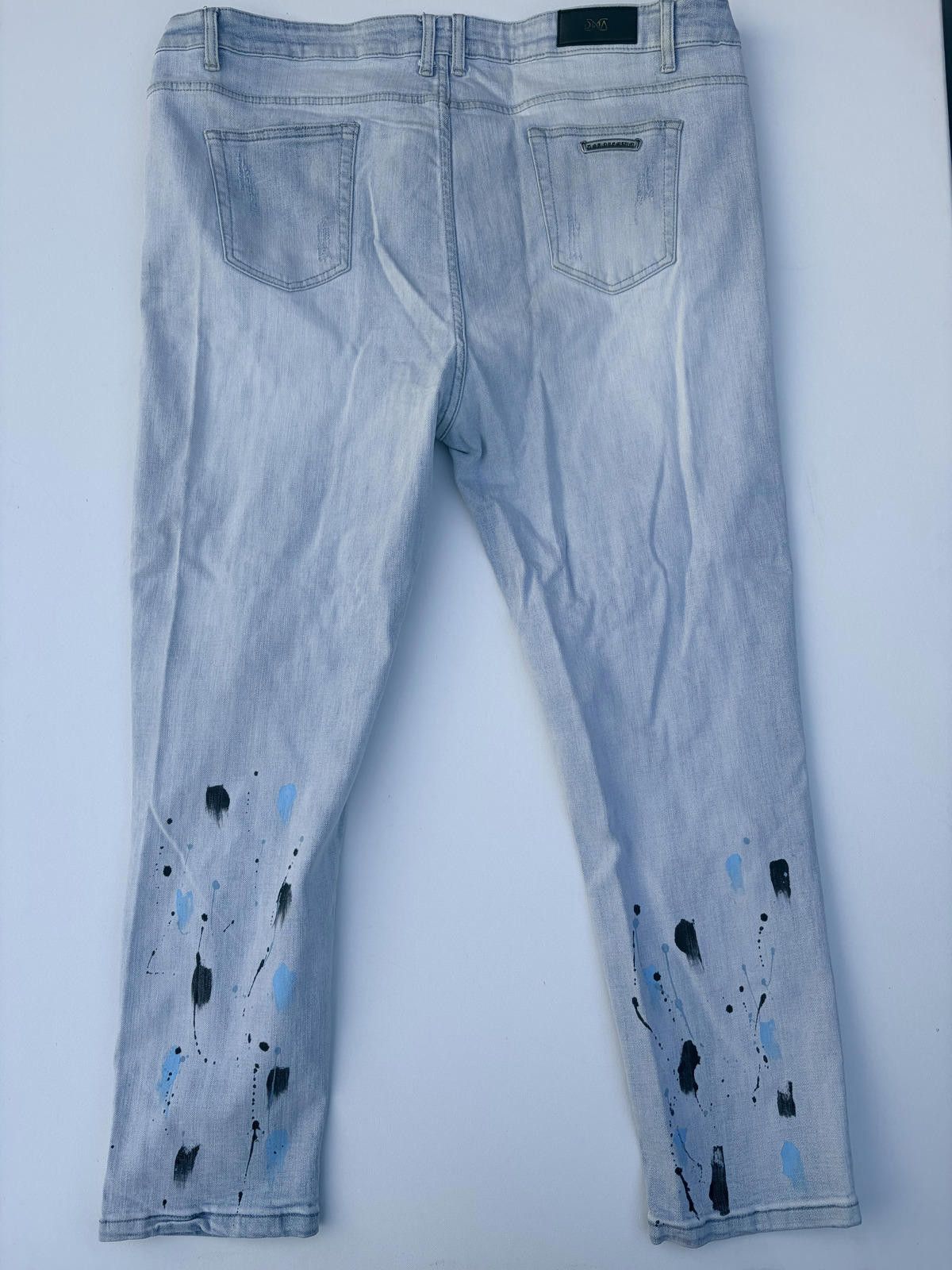 Other DNA Premium Wear Splatter Blk/Blue Jeans (Size 44x32) Size US 44 / EU 60 - 2 Thumbnail