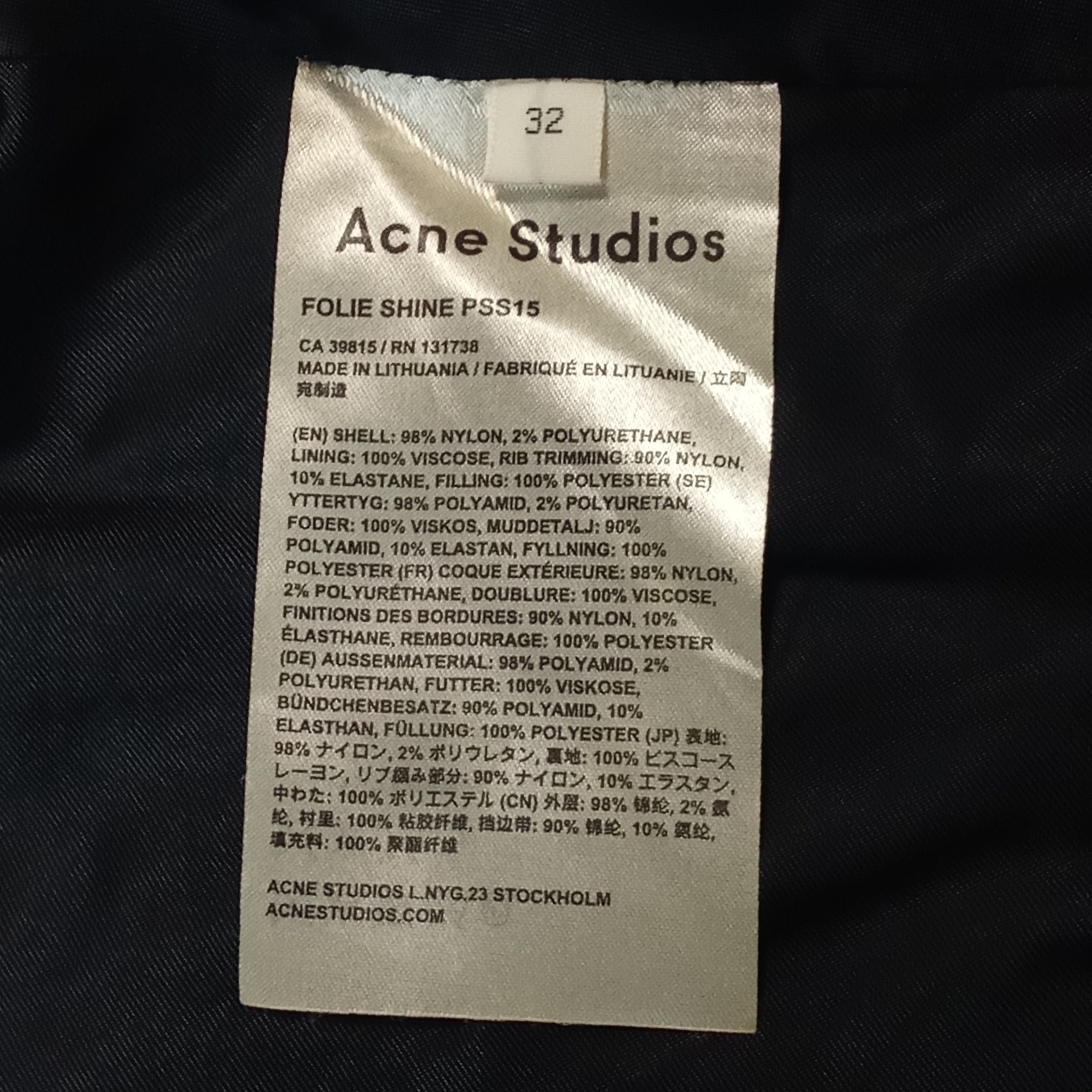 Acne Studios Acne Studios - Folie Shine Tech - Zip Up Bomber Parka Size L / US 10 / IT 46 - 10 Thumbnail