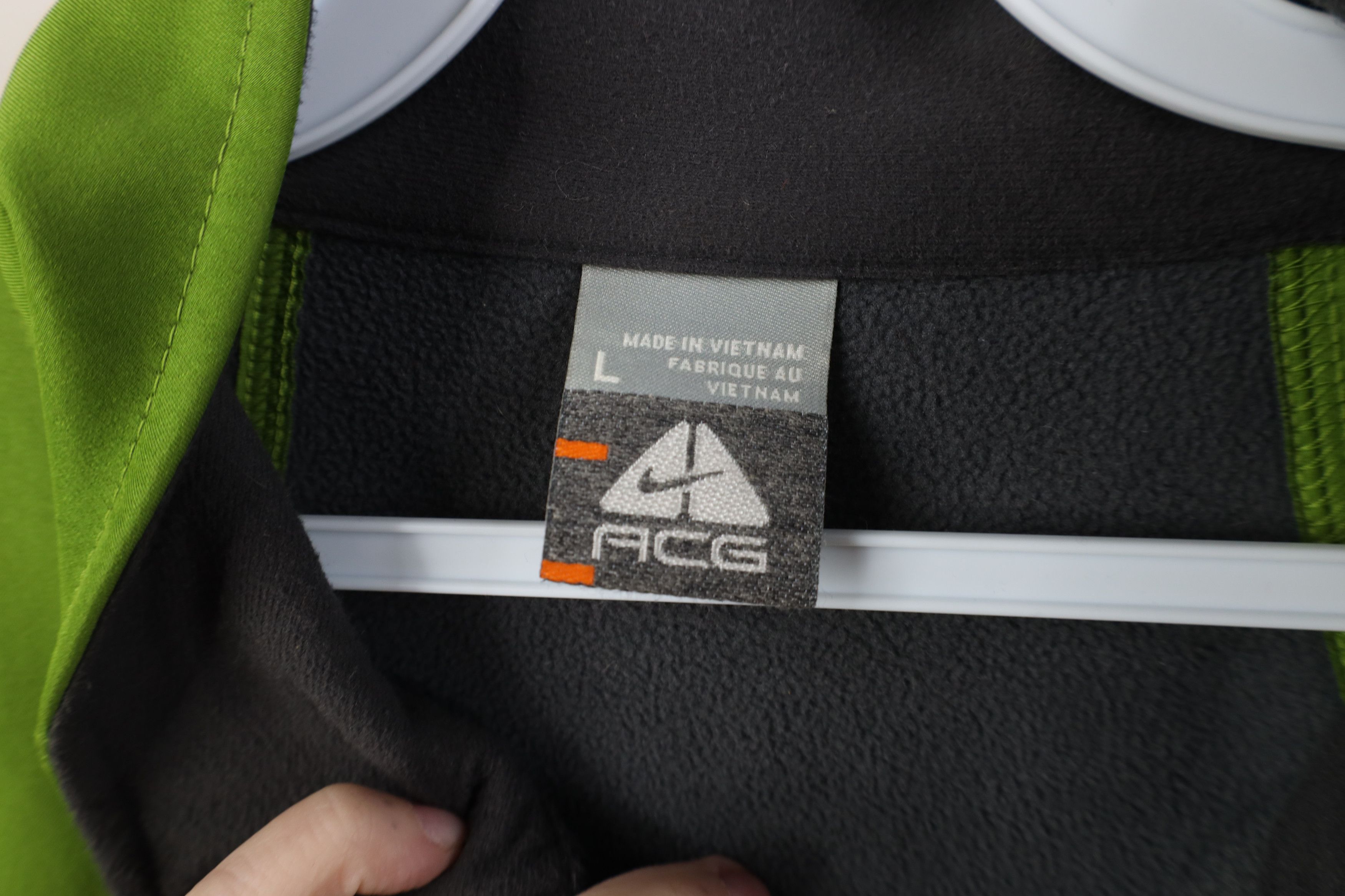 Nike Vintage Y2K Nike ACG Fleece Lined Softshell Jacket Green Size L / US 10 / IT 46 - 10 Thumbnail