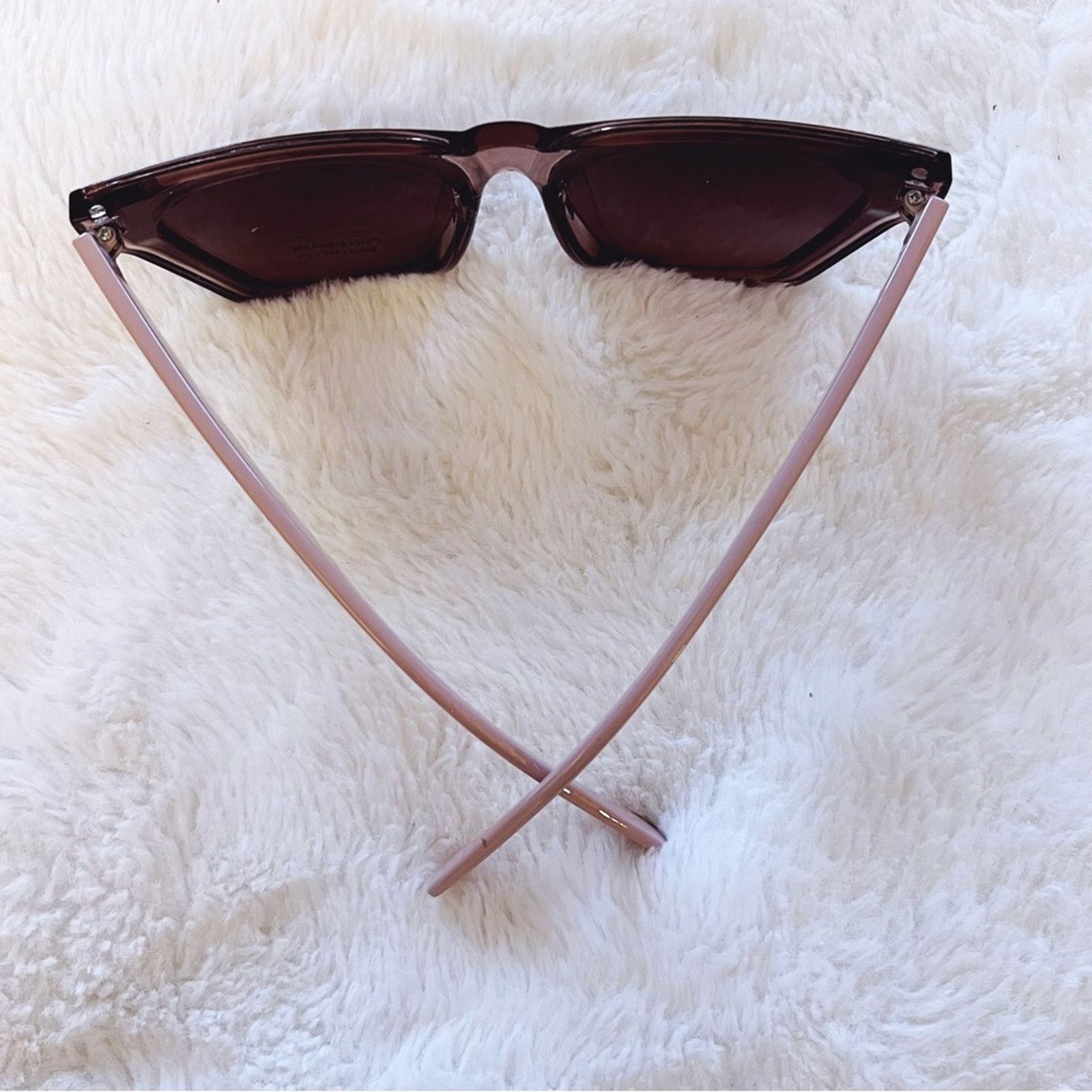 Other Lucy Clear Purple Sleek Square Frame Sunglasses Size ONE SIZE - 7 Thumbnail