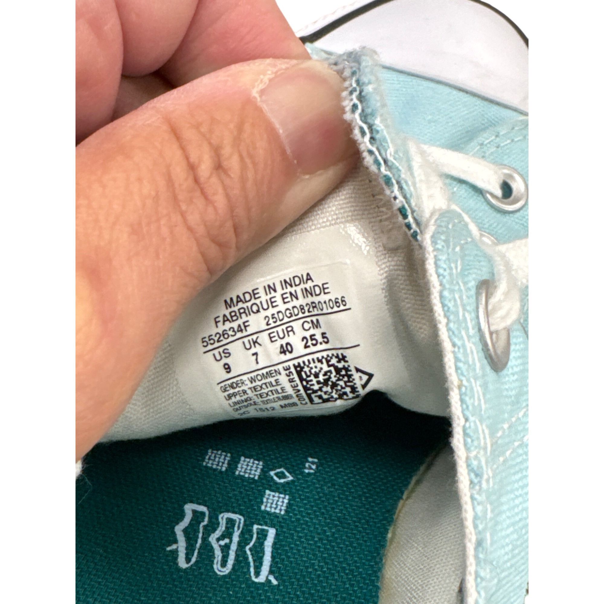 Converse Converse All Star Mens Low Top Sneakers Pale Green Canvas Si Size US 9 / EU 42 - 9 Thumbnail