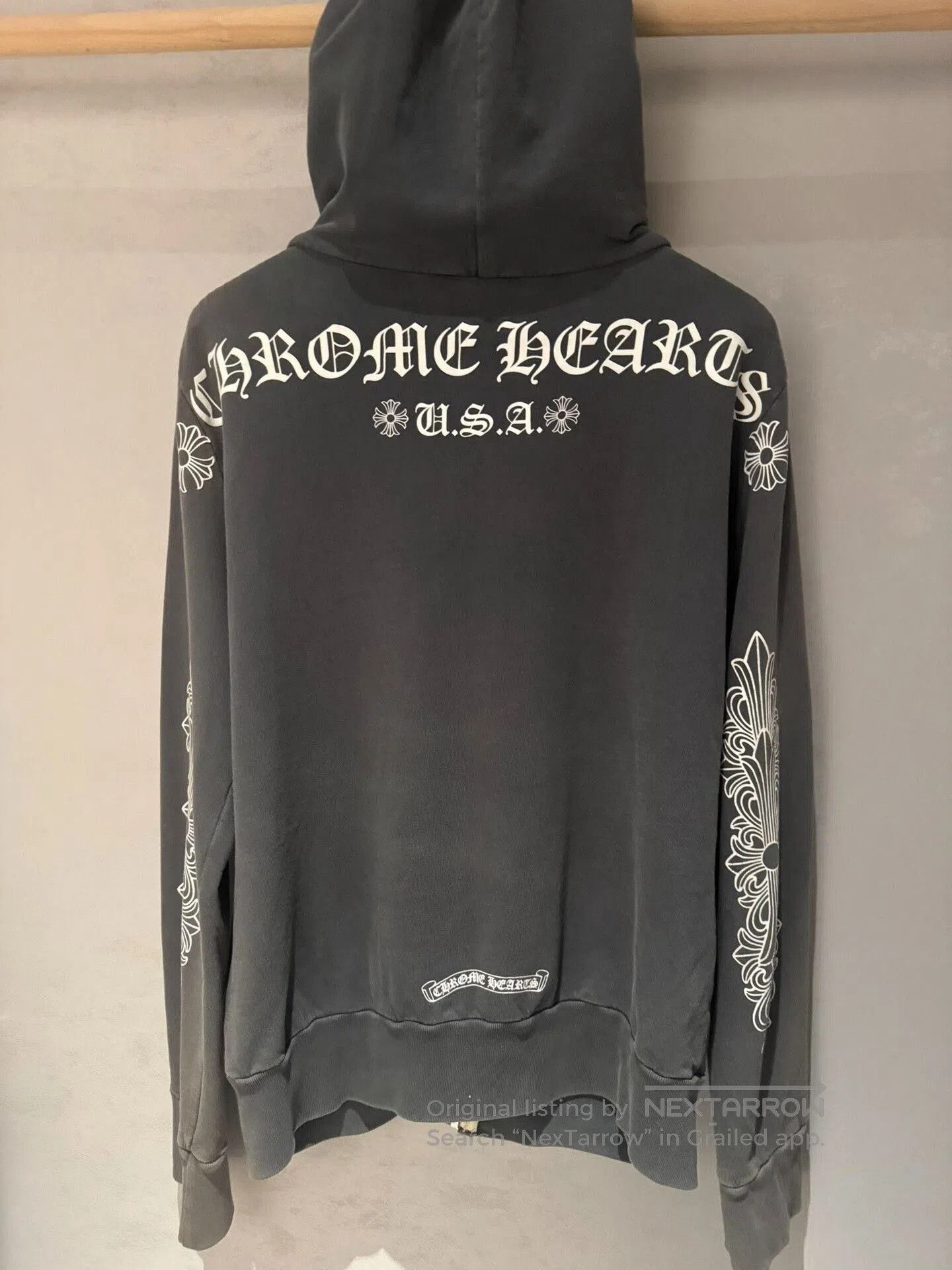 Chrome Hearts distressed black zip. Size US S / EU 44-46 / 1 - 3 Thumbnail