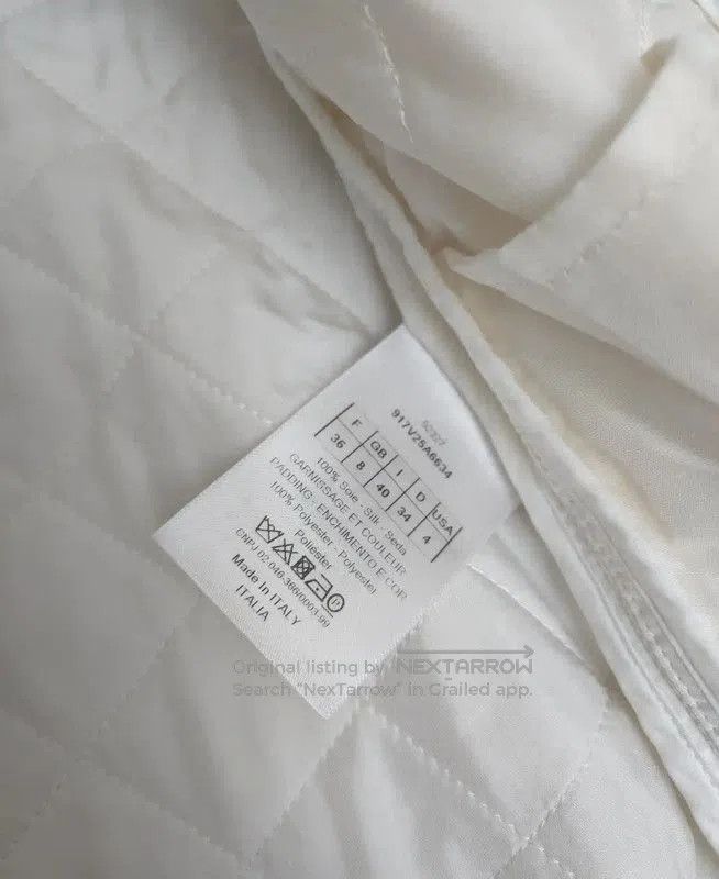 Dior Dior White Silk Checkered Women's Jacket . Size S / US 4 / IT 40 - 5 Thumbnail