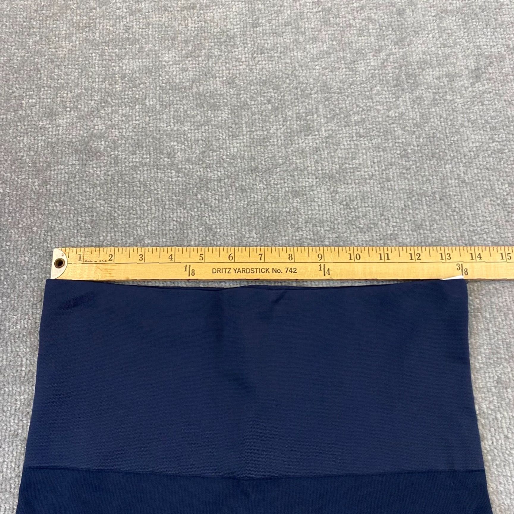 Spanx SPANX Leggings Womens XL Navy Blue Mid Rise Ankle Zip 26" Inseam Workout Pants Size 40" / US 18 - 3 Thumbnail