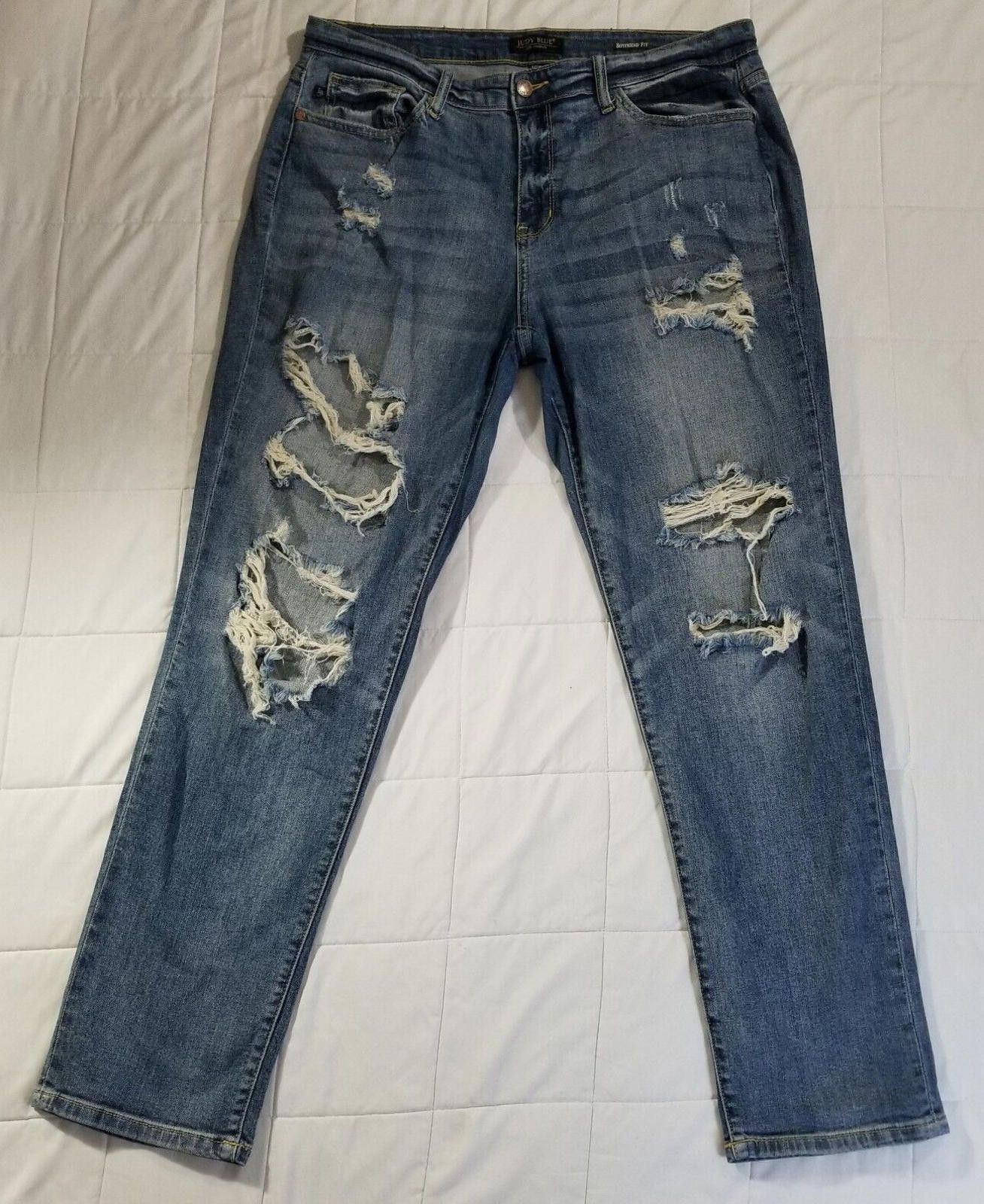 Other Judy Blue Jeans Paint Splatter Boyfriend Fit 15/32 Midrise Size 32" / US 10 / IT 46 - 1 Thumbnail