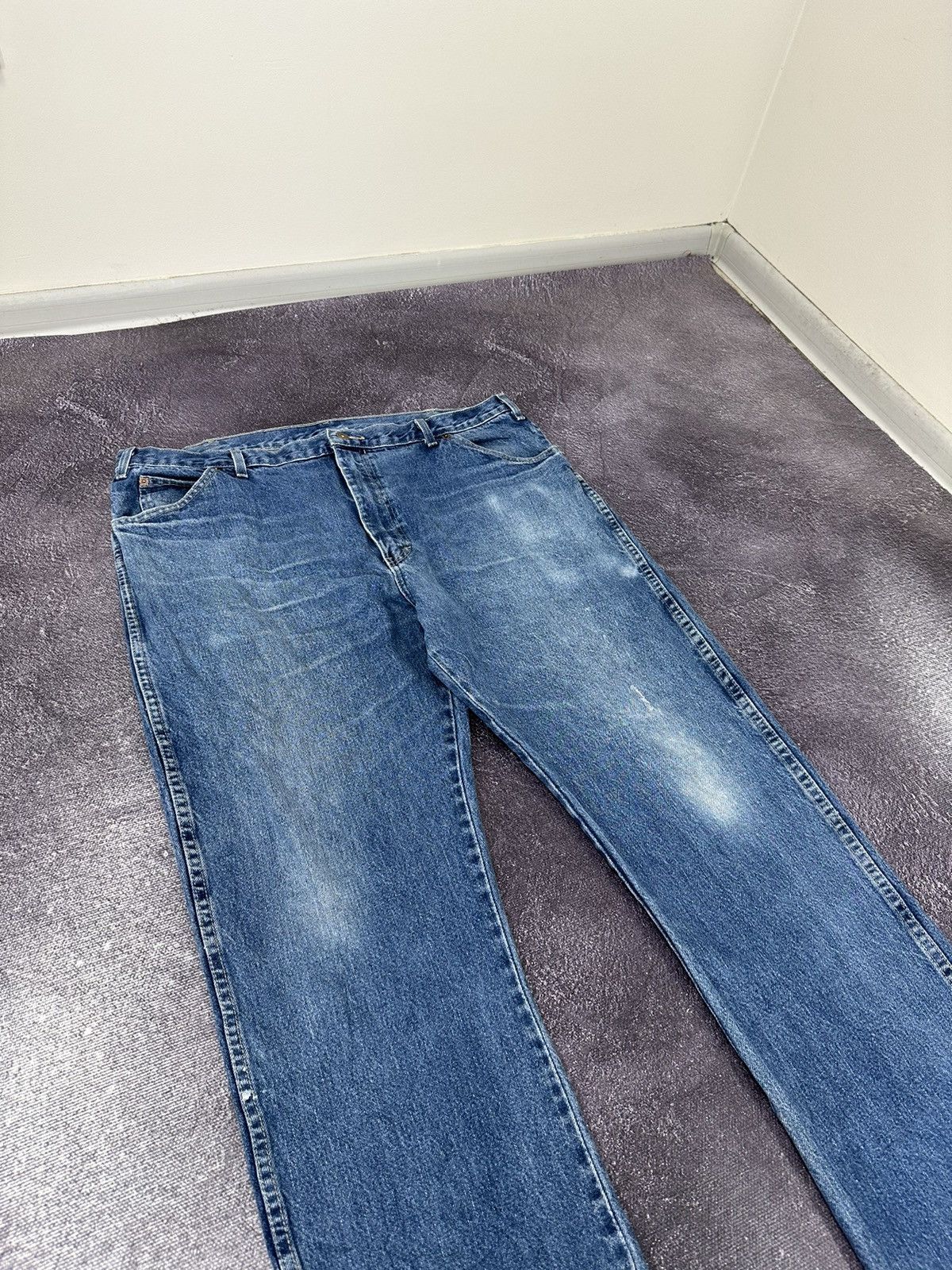 Dickies Vintage Dickies Faded Opium Blue Denim Baggy USA Work Jeans Size US 40 / EU 56 - 12 Thumbnail