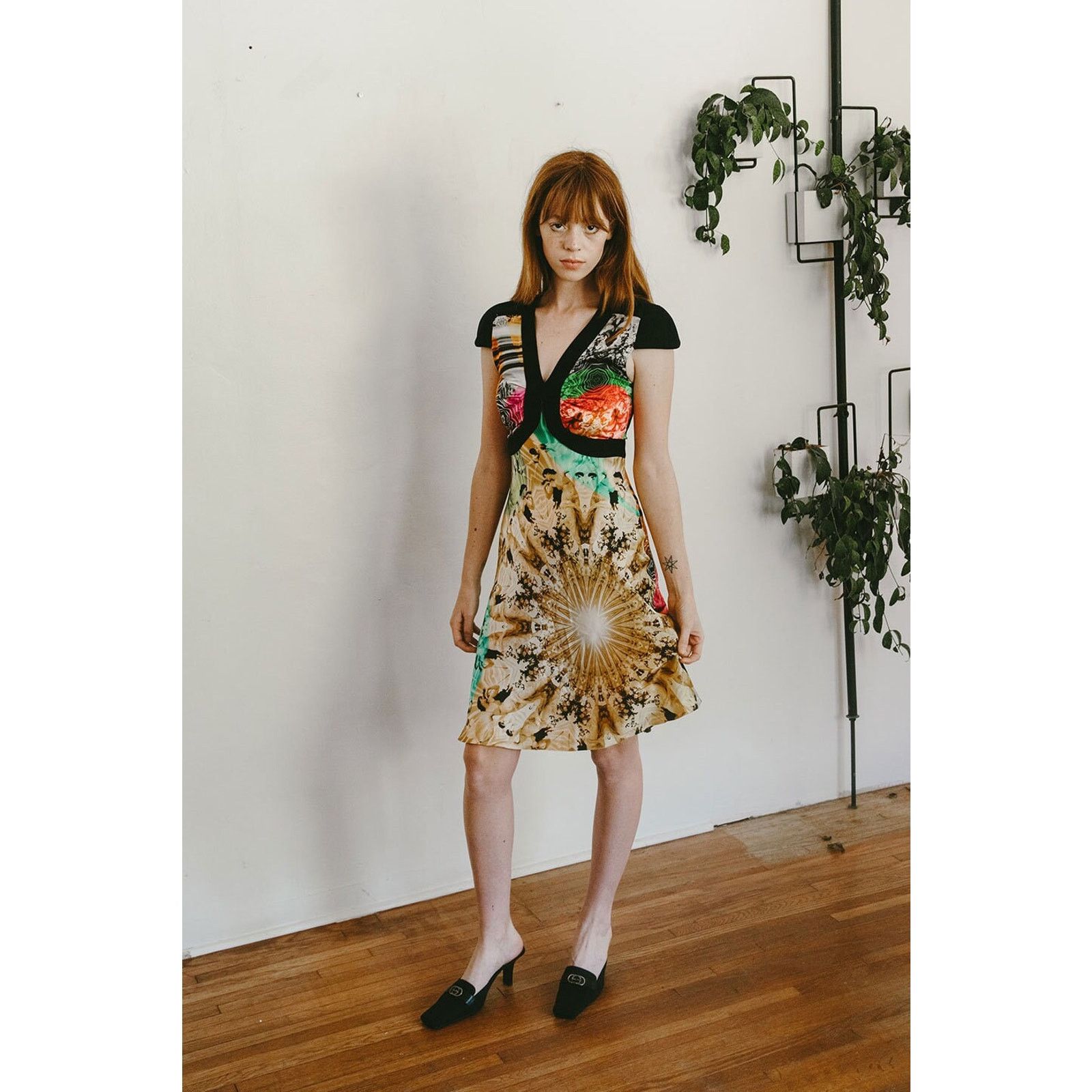 Jean Paul Gaultier RARE Jean Paul Gaultier Mixed Print Silk Dress Size XS / US 0-2 / IT 36-38 - 2 Thumbnail
