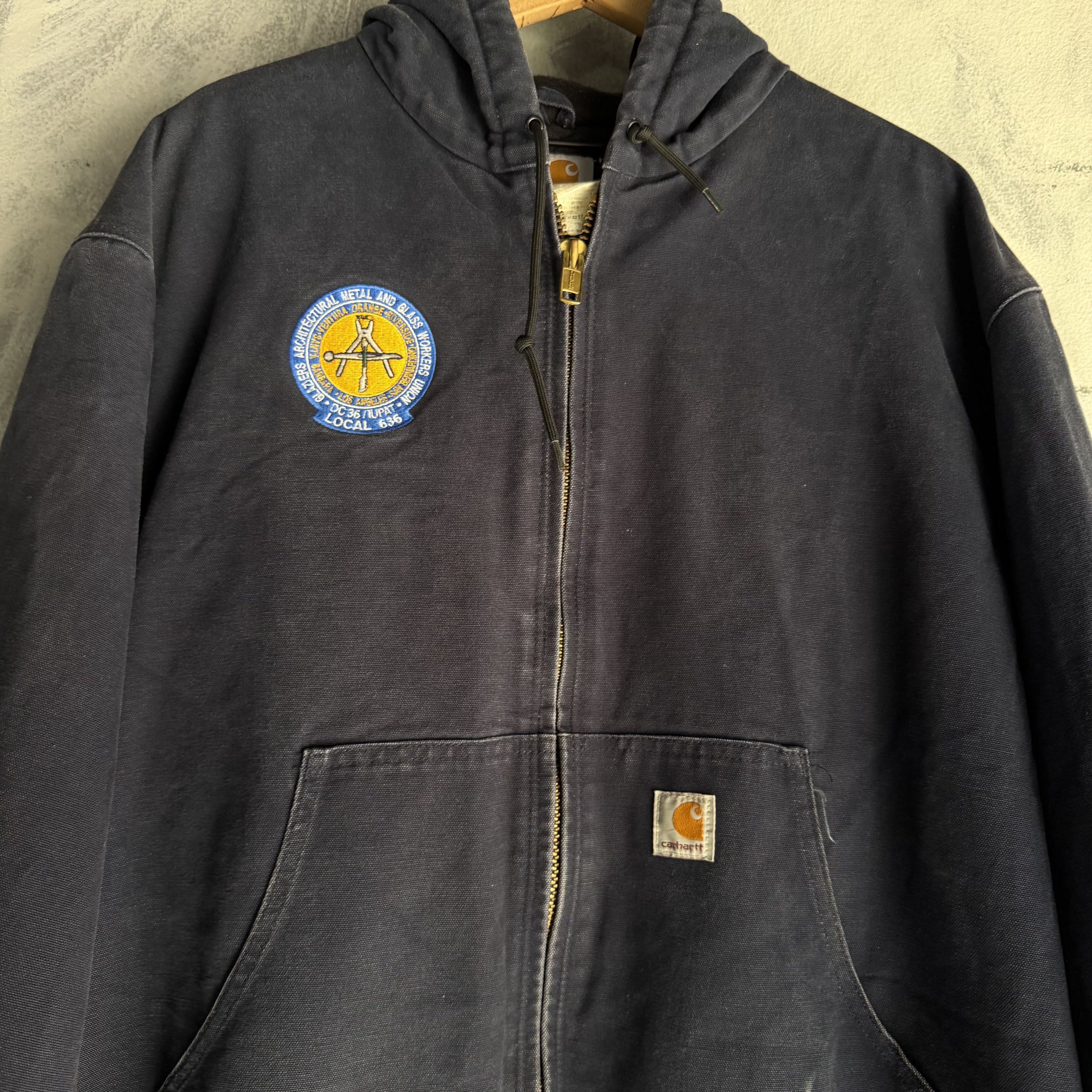 Carhartt Vtg Carhartt J140 DNY Jacket Mens Coat Workwear Quilt Lined Size US XL / EU 56 / 4 - 2 Thumbnail