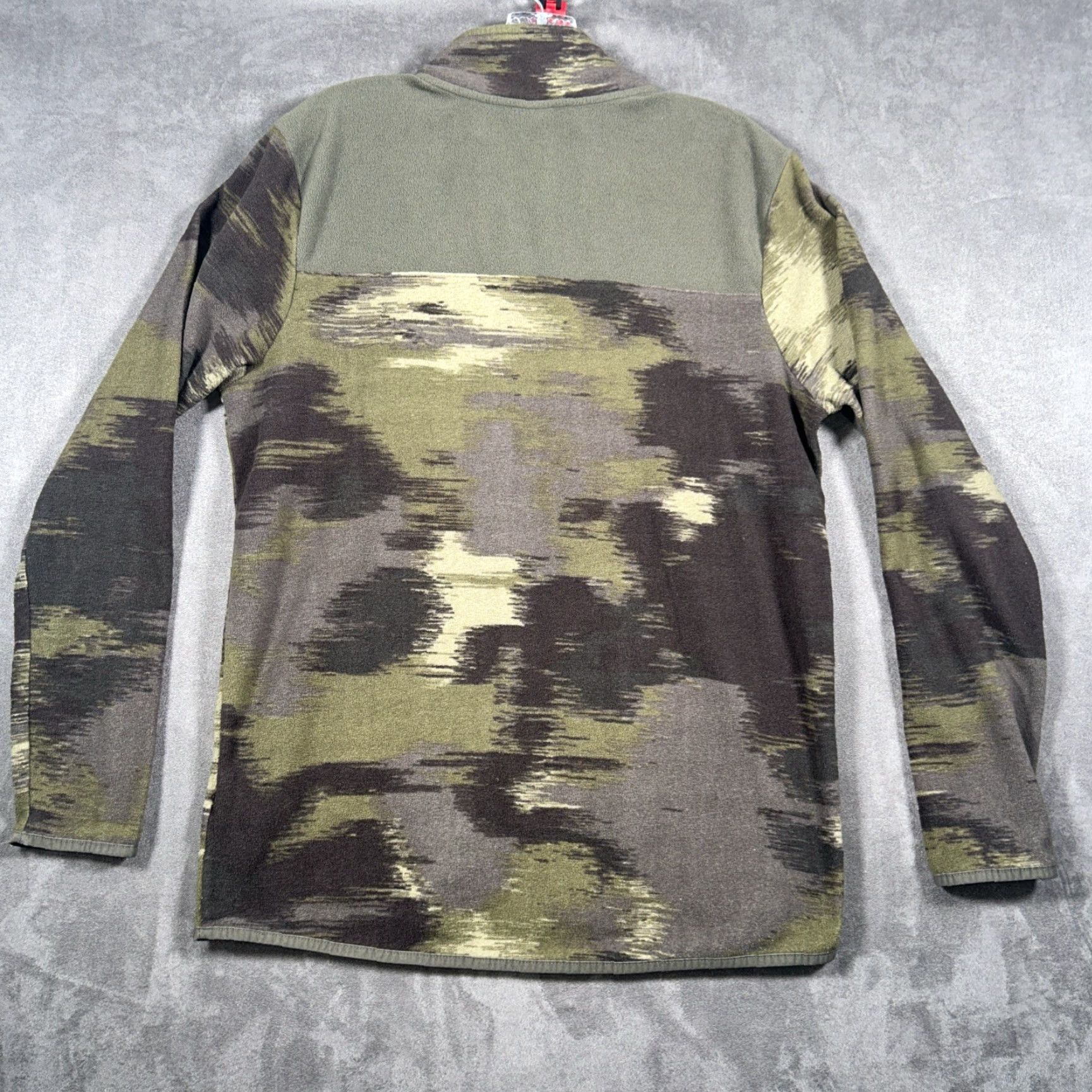 The North Face The North Face Pullover Sweatshirt Womens Large Green Camouflage Fleece 1/4 Snap Long Sleeve Mock Logo Outdoor Winter Fall Spring Hiking Walking Size L / US 10 / IT 46 - 7 Thumbnail