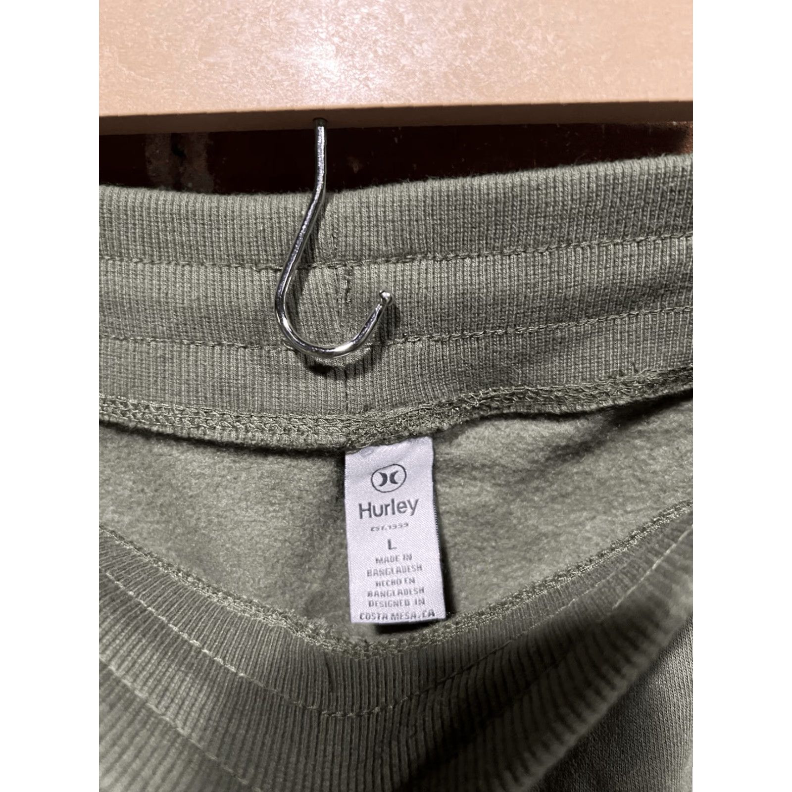 Hurley Hurley Sweatpants Men Green Jogger Drawstring Size L Size US 33 - 3 Thumbnail