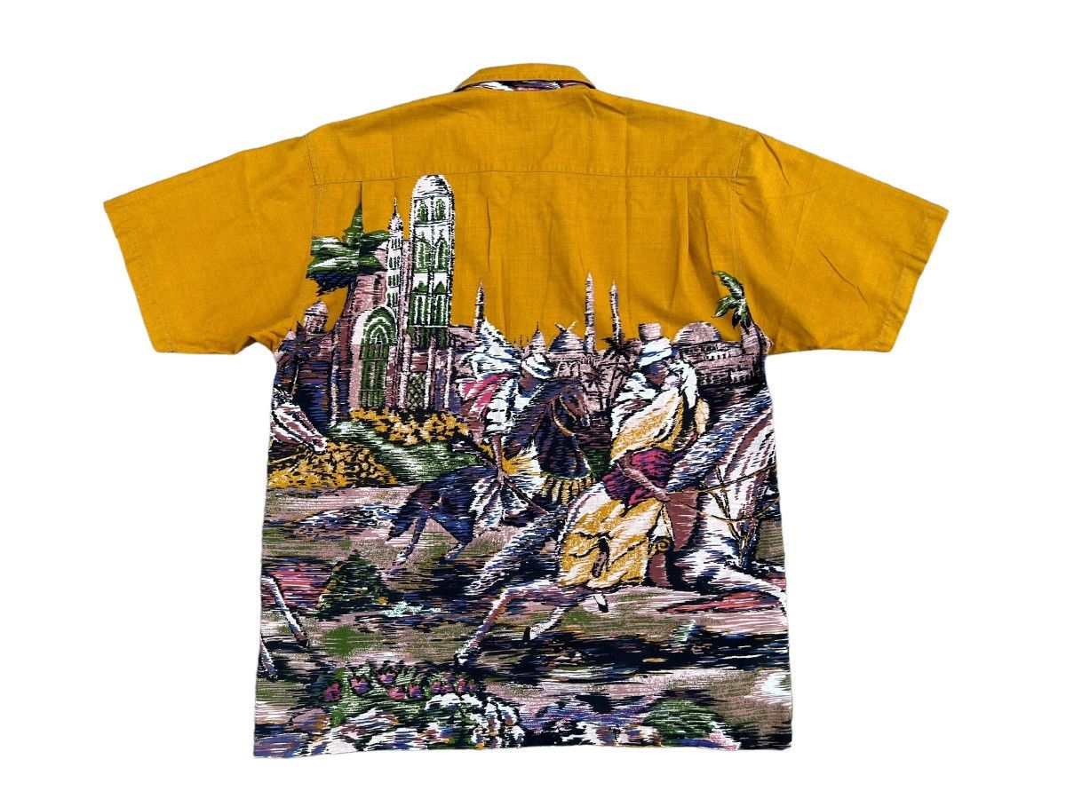 Art Comes First Vintage 90s Paul Hamir Made in Japan Arabian Art Shirt Size US L / EU 52-54 / 3 - 2 Thumbnail