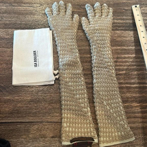 ISA BOULDER ISA BOULDER SSENSE Exclusive Beige Cereal Gloves medium Size ONE SIZE - 5 Thumbnail