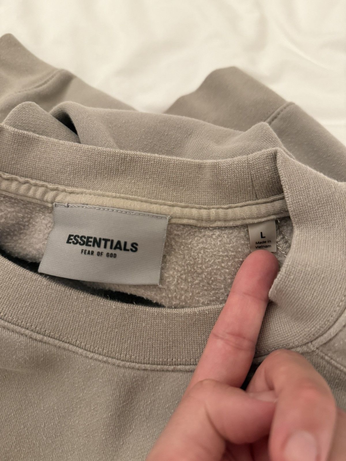 Fear of God Fear of God Essentials Fleece Crewneck Desert Sand Size US L / EU 52-54 / 3 - 7 Thumbnail
