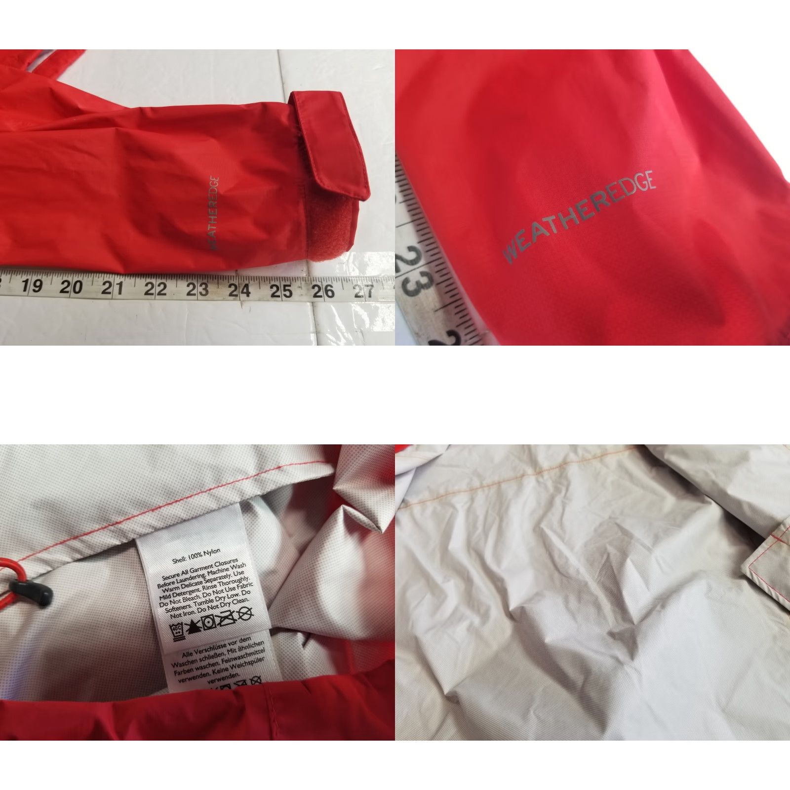 Eddie Bauer VINTAGE Eddie Bauer WEATHEREDGE Jacket Men Small Red Rain Waterproof Hooded Storm Coat Size US S / EU 44-46 / 1 - 8 Thumbnail
