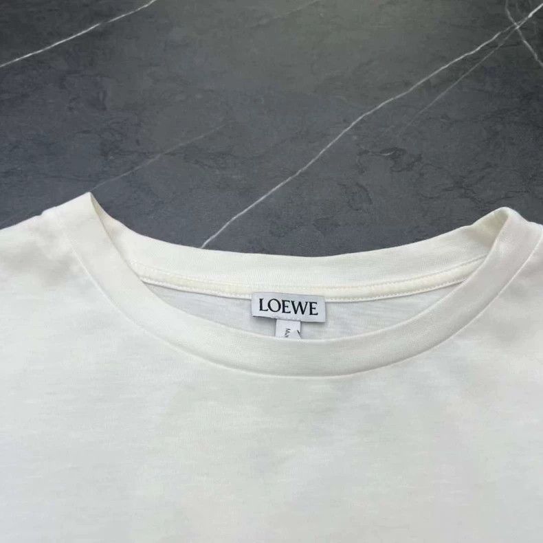 Loewe Loewe White pure front logo short sleeves Size S / US 4 / IT 40 - 4 Thumbnail