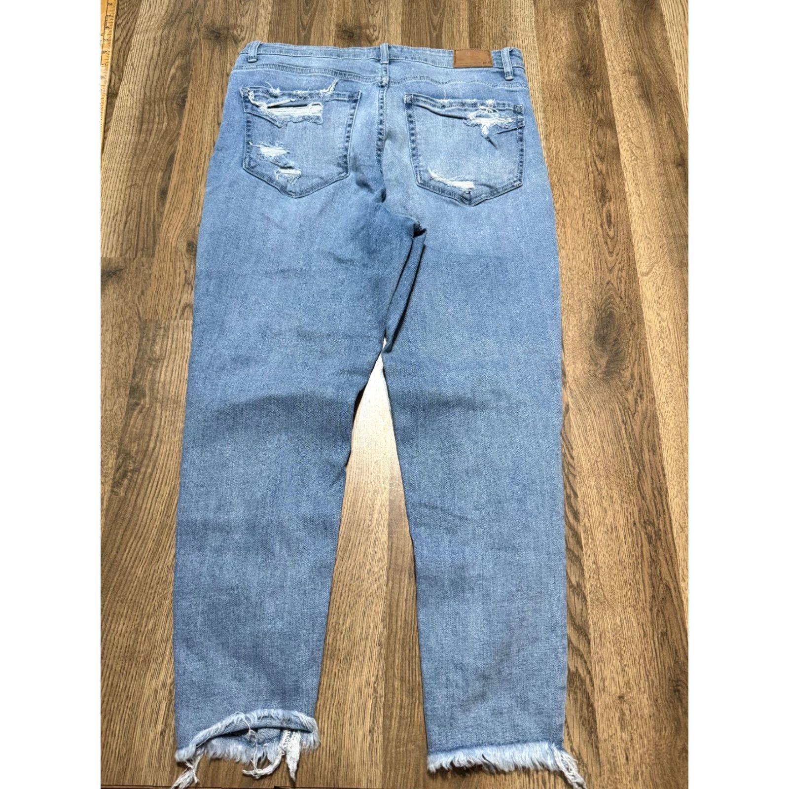Vintage VINTAGE BKE Jeans Women's 31 Parker Universal Fit High Rise Ankle Skinny Ripped Denim Blue 5-Pocket Womens Jeans Managable? Size 24" / US 00 / IT 34 - 2 Thumbnail