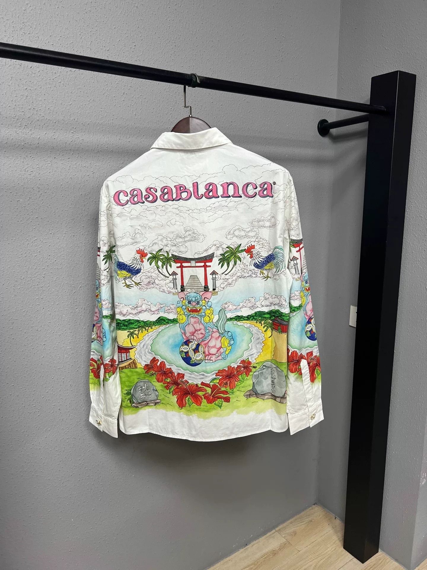 Casablanca Casablanca Painted Kimono Girl Long-Sleeve Shirt Size US M / EU 48-50 / 2 - 2 Thumbnail