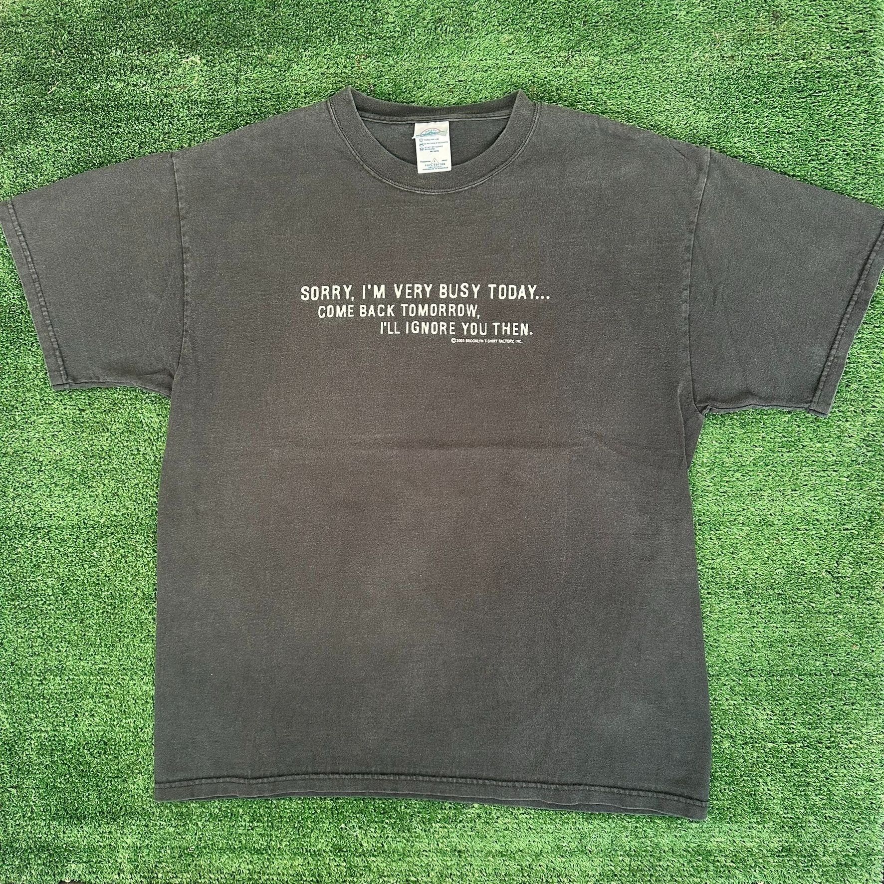 Delta Vintage Y2K Sarcasm Slogan T-Shirt Ironic Skate Humor Grunge Size US L / EU 52-54 / 3 - 1 Thumbnail